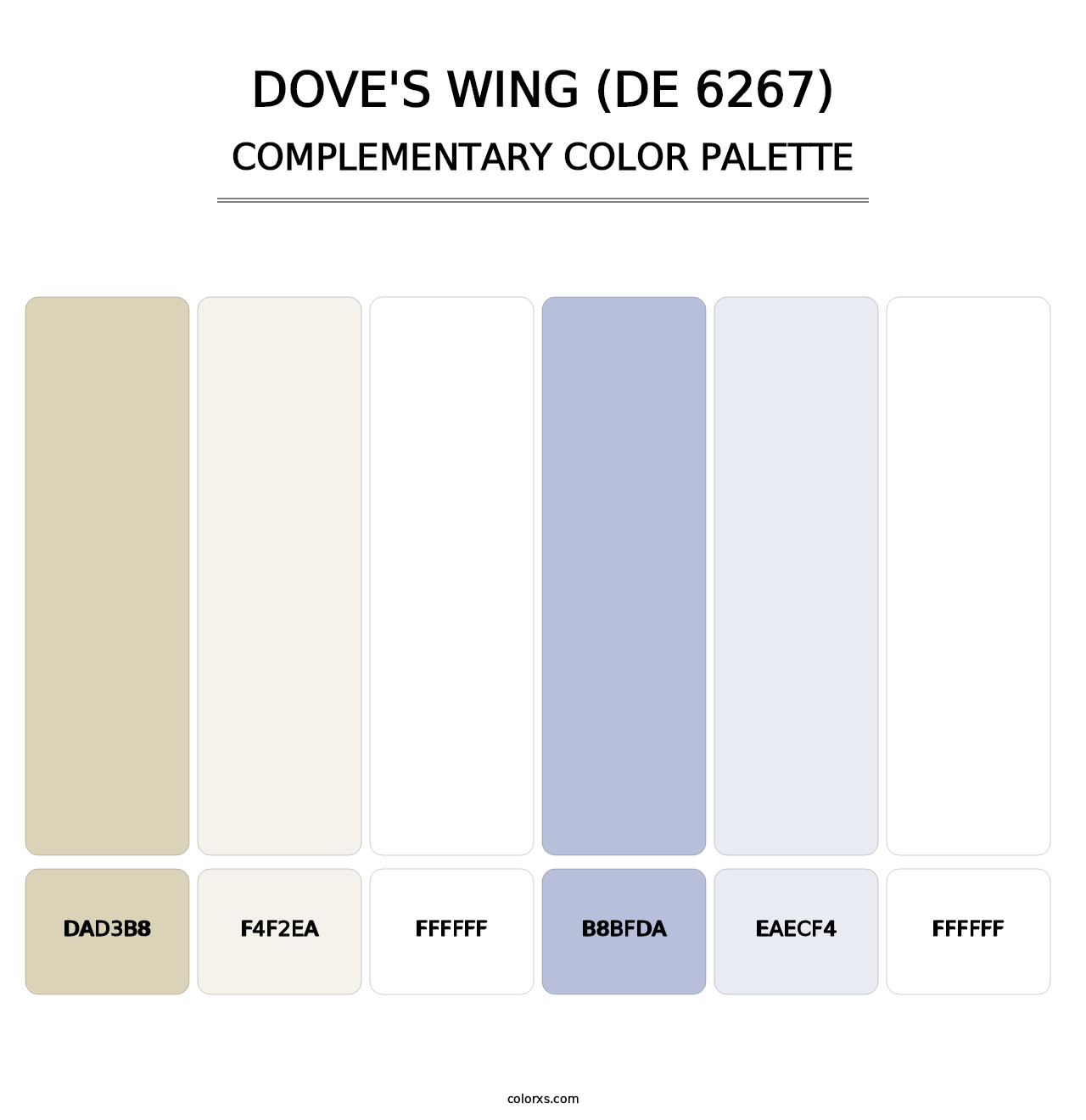 Dove's Wing (DE 6267) - Complementary Color Palette