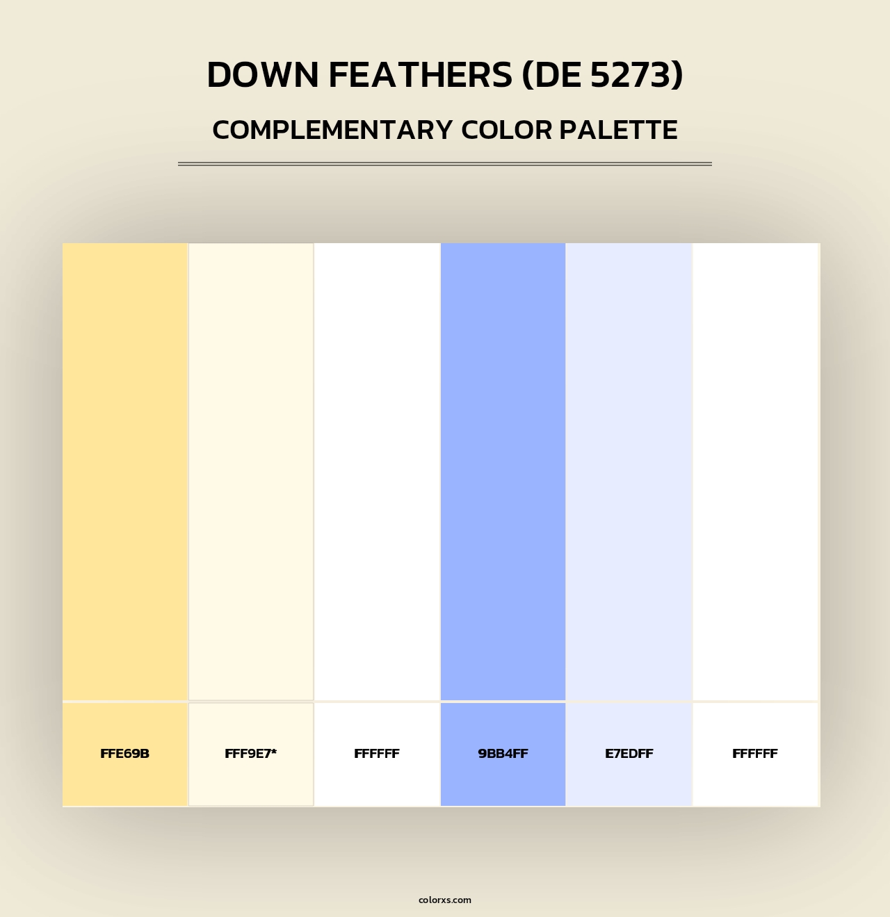 Down Feathers (DE 5273) - Complementary Color Palette