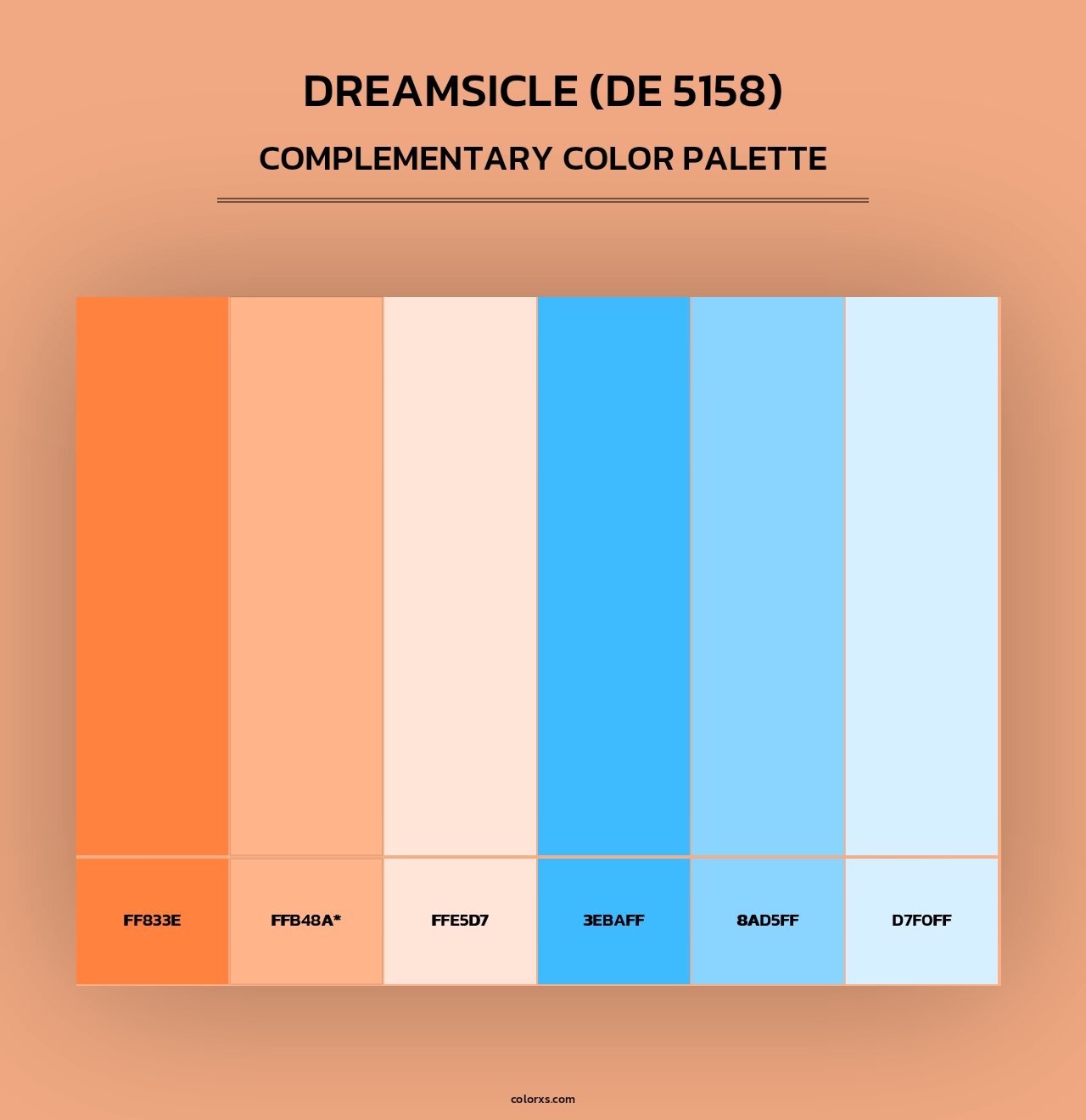 Dreamsicle (DE 5158) - Complementary Color Palette