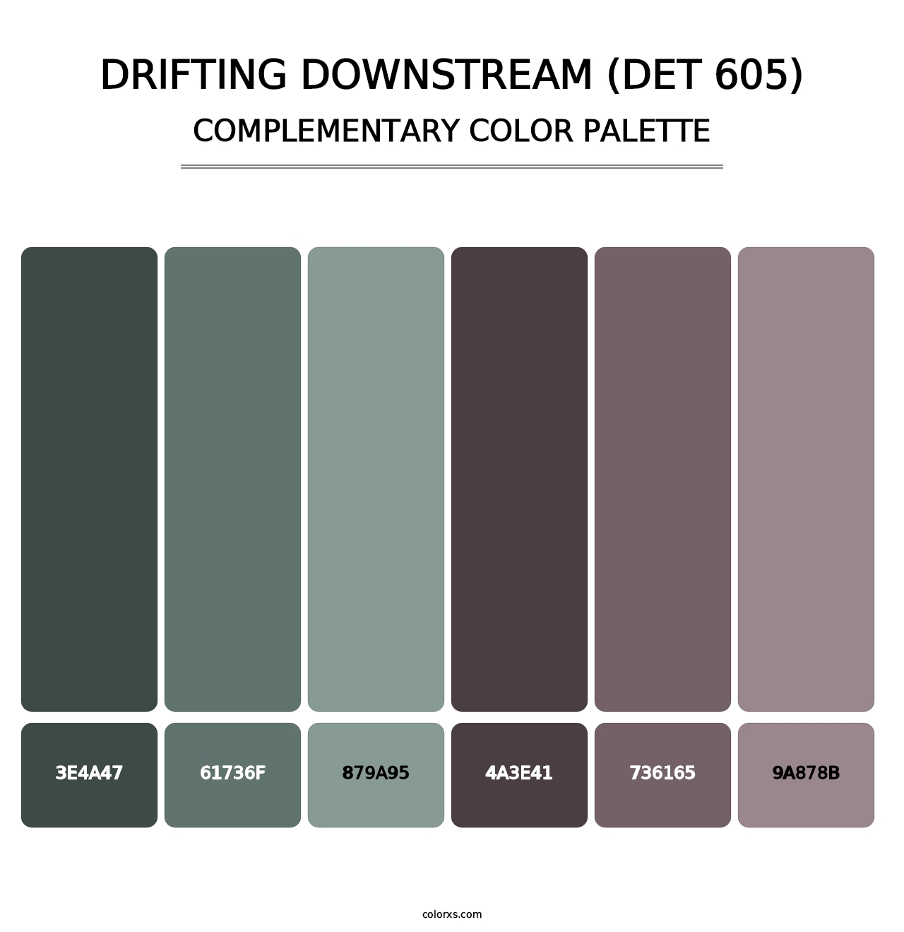 Drifting Downstream (DET 605) - Complementary Color Palette