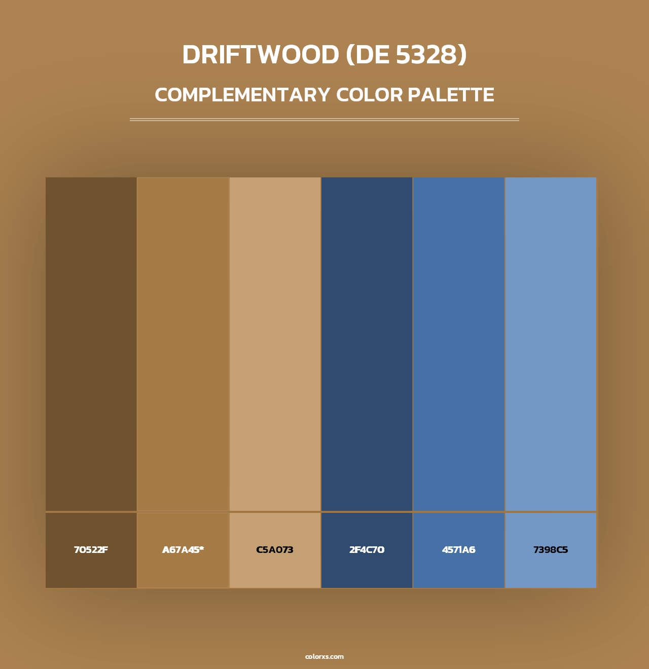 Driftwood (DE 5328) - Complementary Color Palette