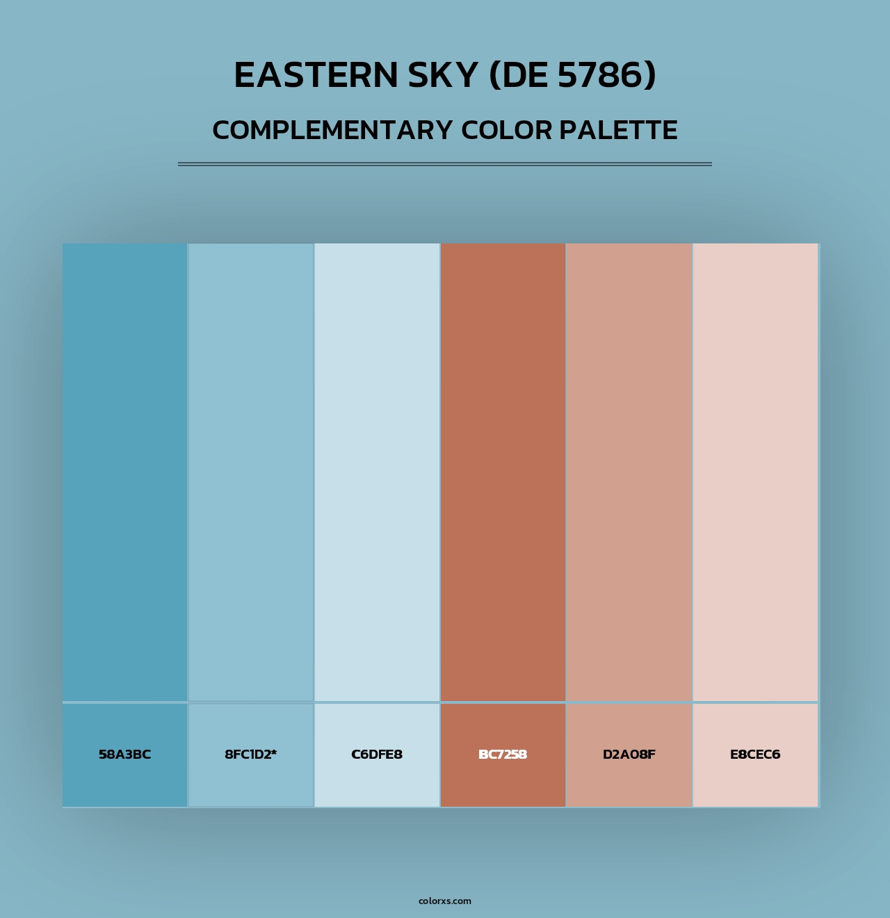 Eastern Sky (DE 5786) - Complementary Color Palette
