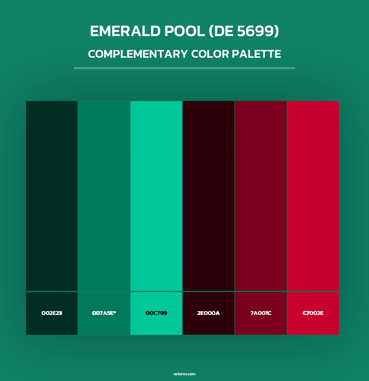 Emerald Pool (DE 5699) - Complementary Color Palette