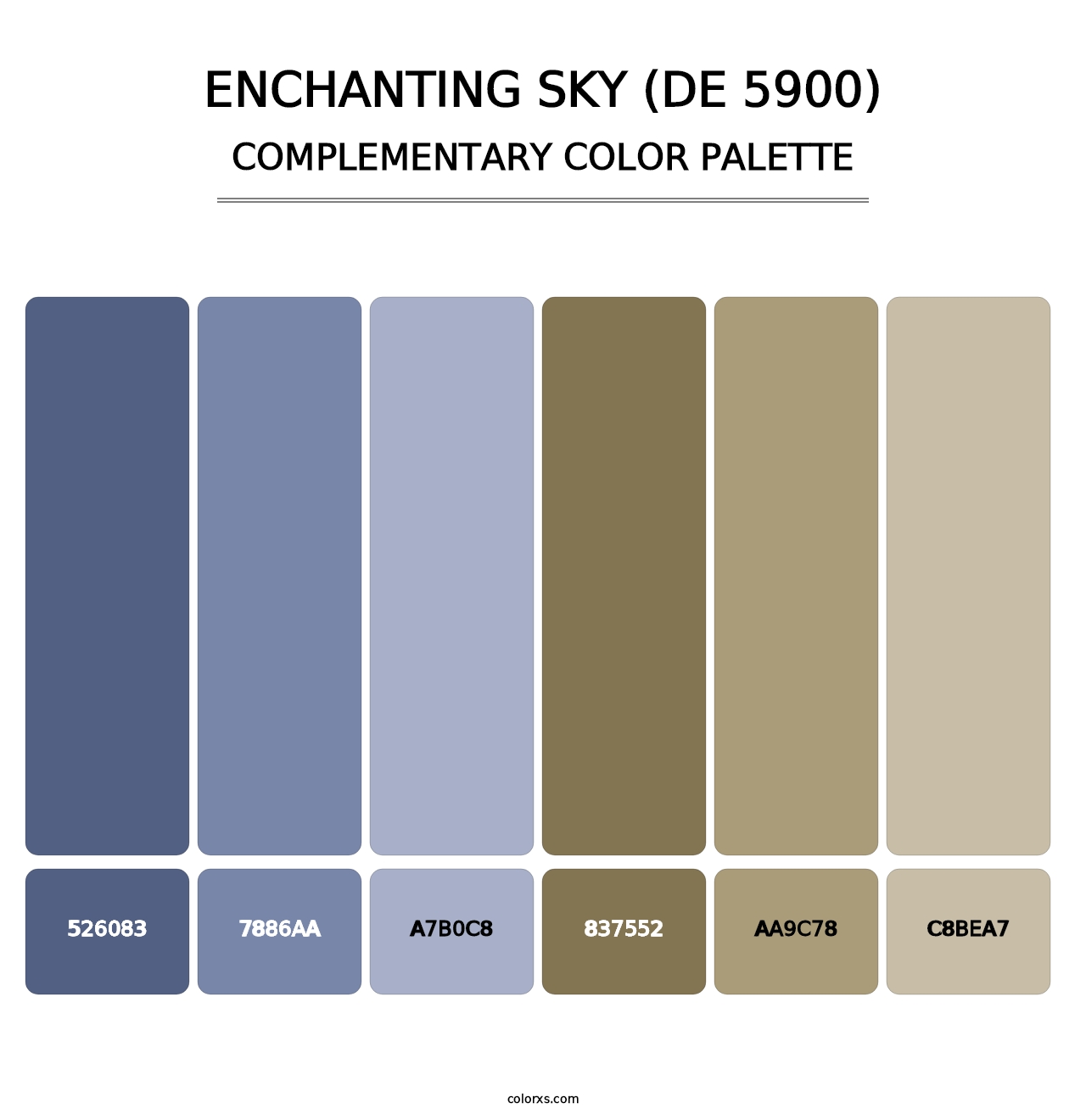 Enchanting Sky (DE 5900) - Complementary Color Palette