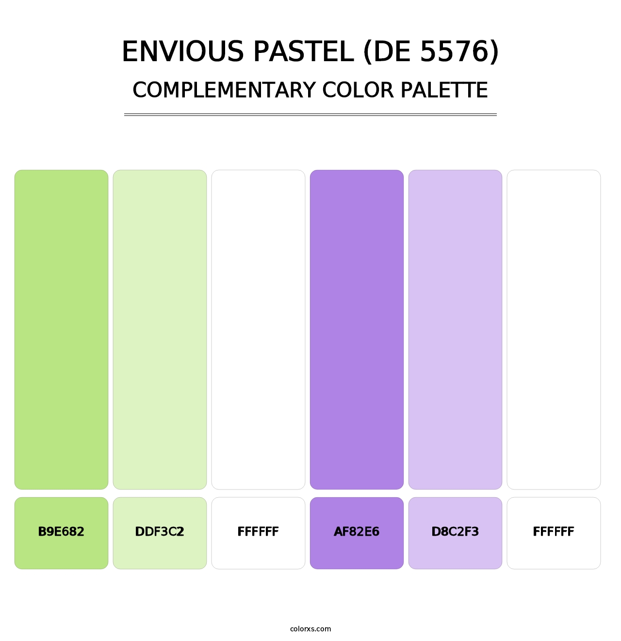 Envious Pastel (DE 5576) - Complementary Color Palette