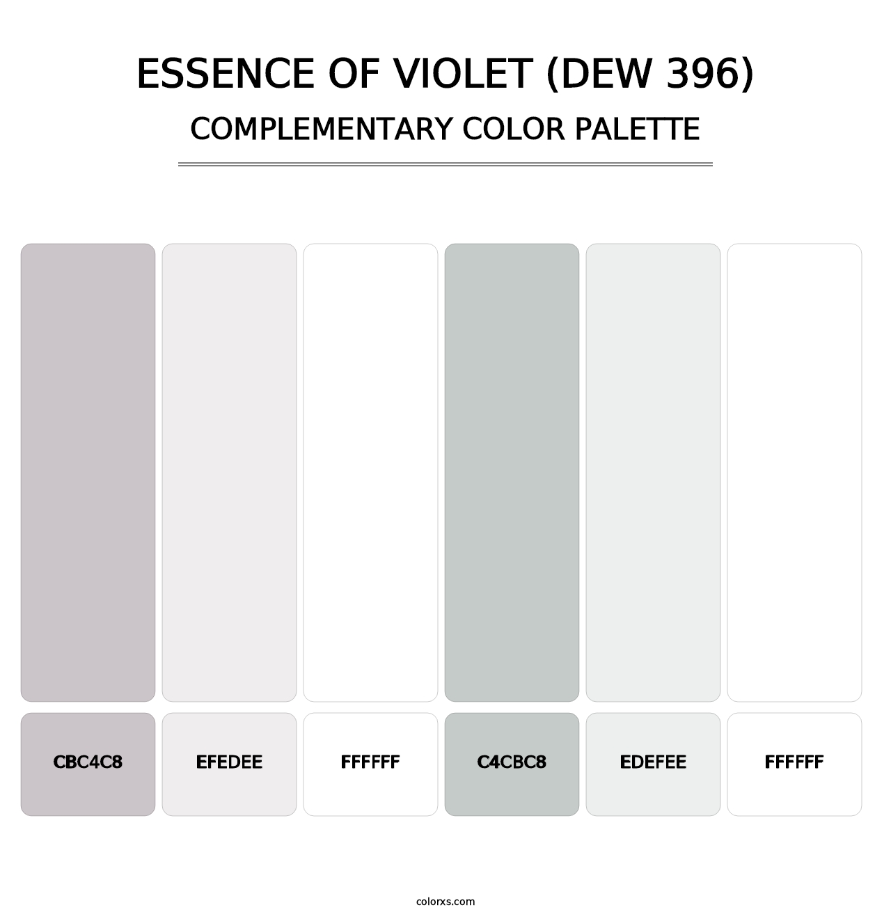 Essence of Violet (DEW 396) - Complementary Color Palette