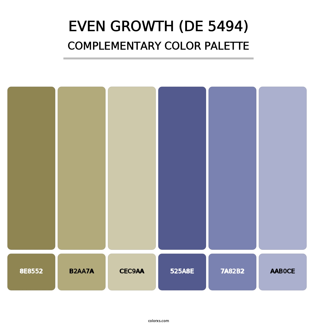 Even Growth (DE 5494) - Complementary Color Palette