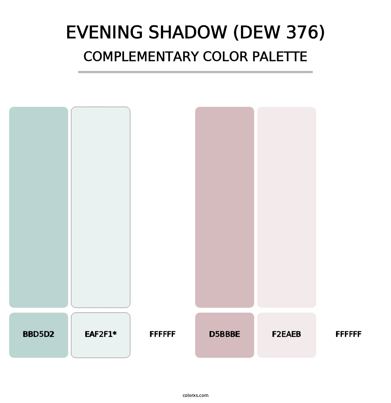 Evening Shadow (DEW 376) - Complementary Color Palette