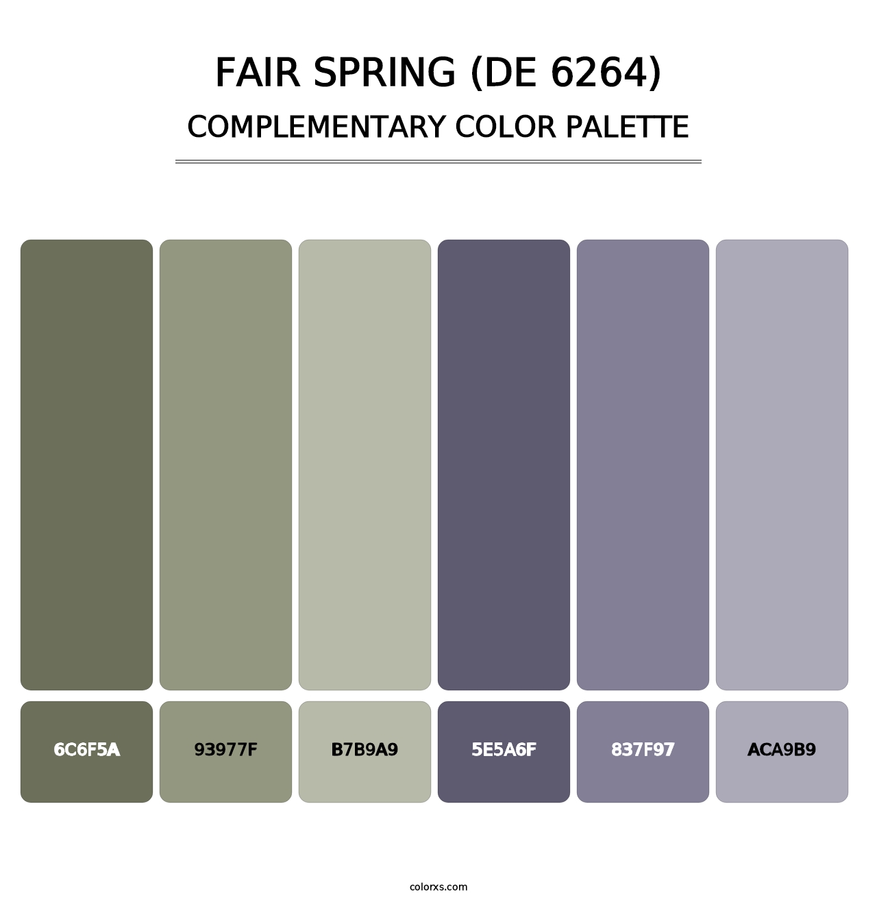 Fair Spring (DE 6264) - Complementary Color Palette
