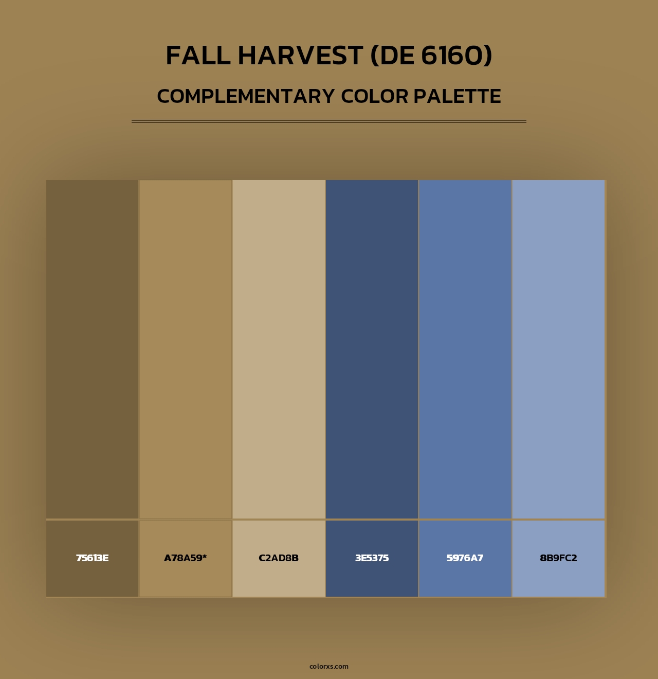 Fall Harvest (DE 6160) - Complementary Color Palette
