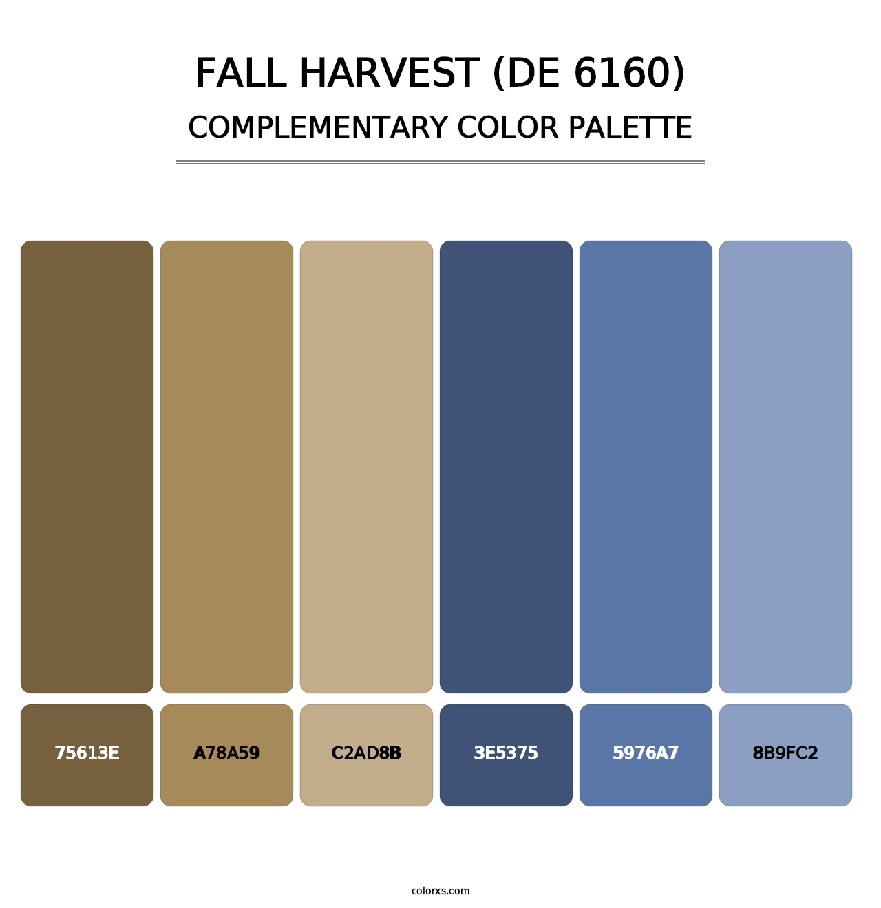 Fall Harvest (DE 6160) - Complementary Color Palette