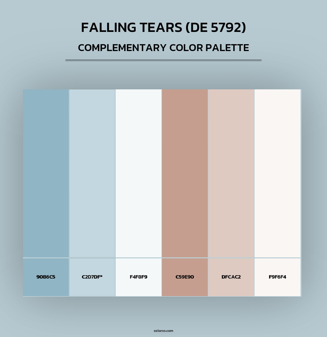 Falling Tears (DE 5792) - Complementary Color Palette