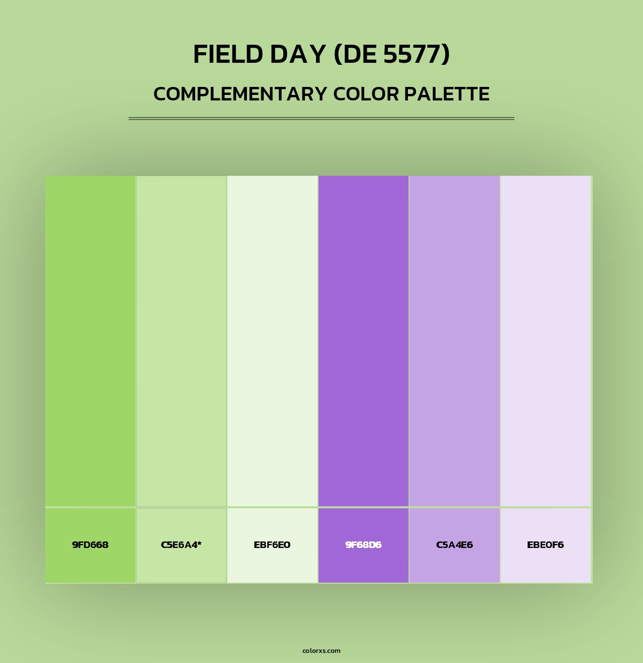Field Day (DE 5577) - Complementary Color Palette