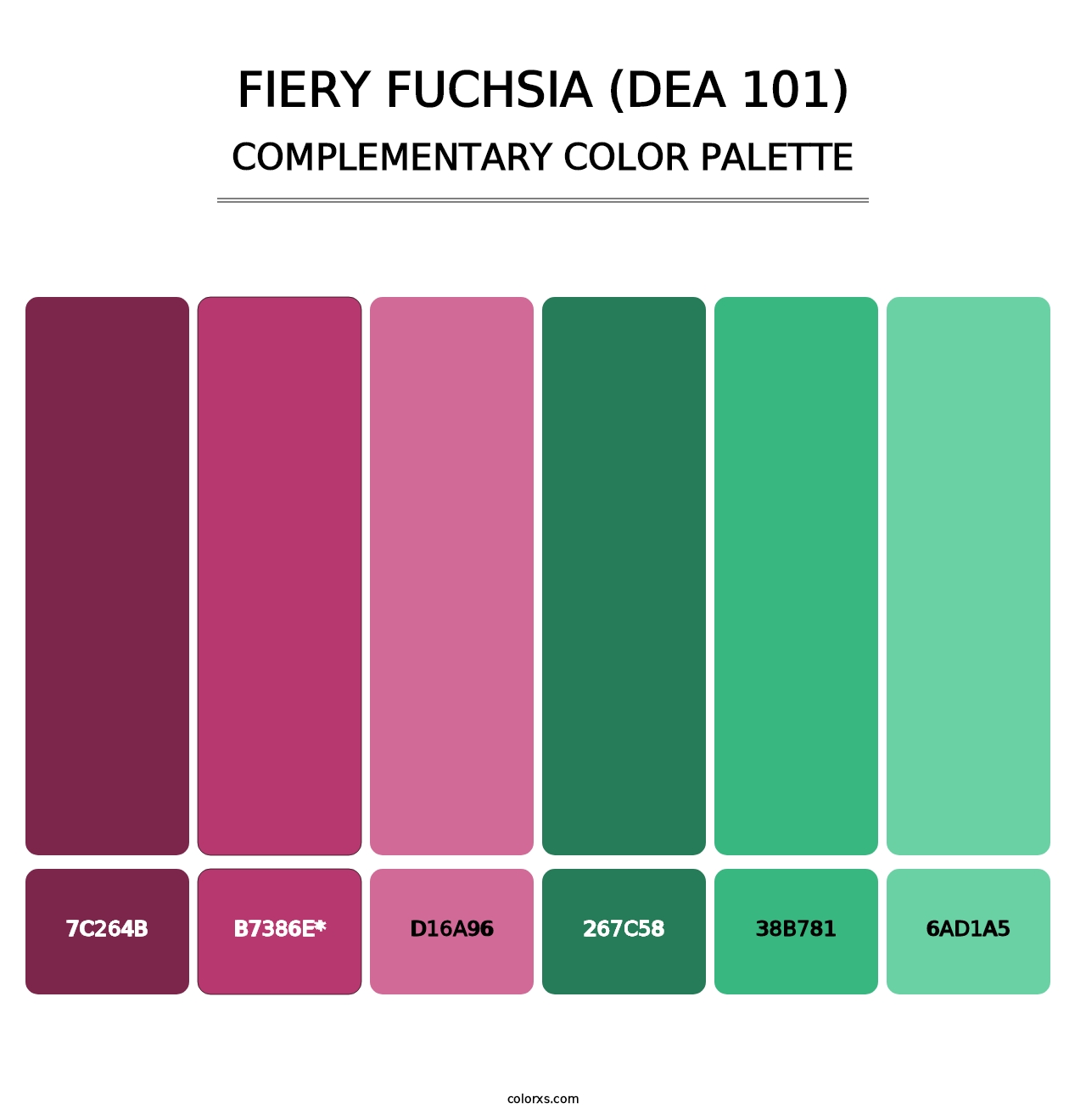Fiery Fuchsia (DEA 101) - Complementary Color Palette