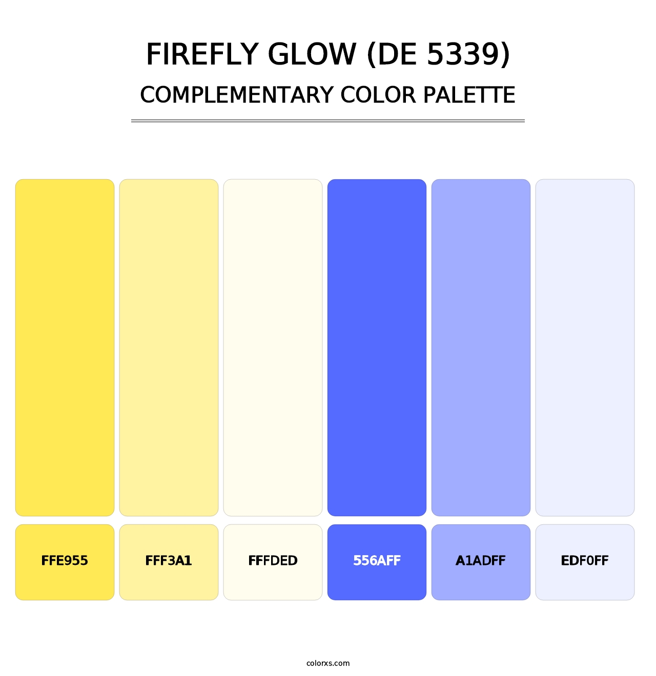 Firefly Glow (DE 5339) - Complementary Color Palette