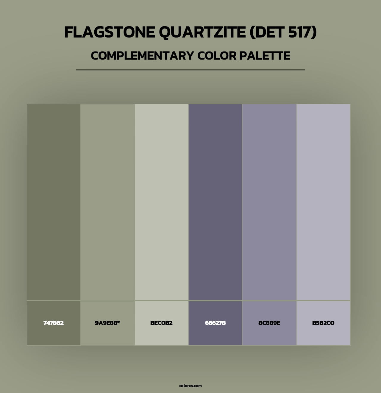 Flagstone Quartzite (DET 517) - Complementary Color Palette