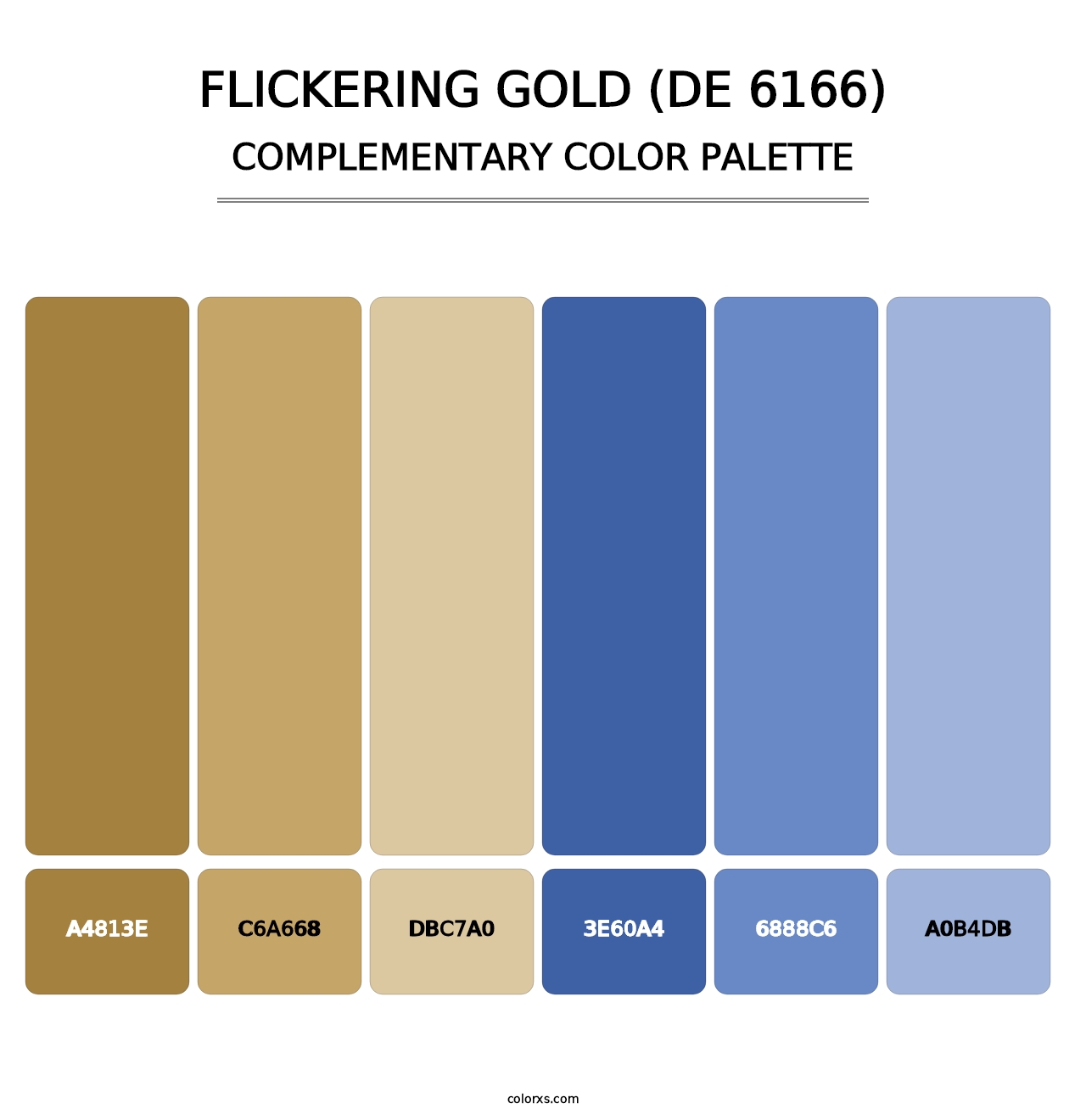 Flickering Gold (DE 6166) - Complementary Color Palette