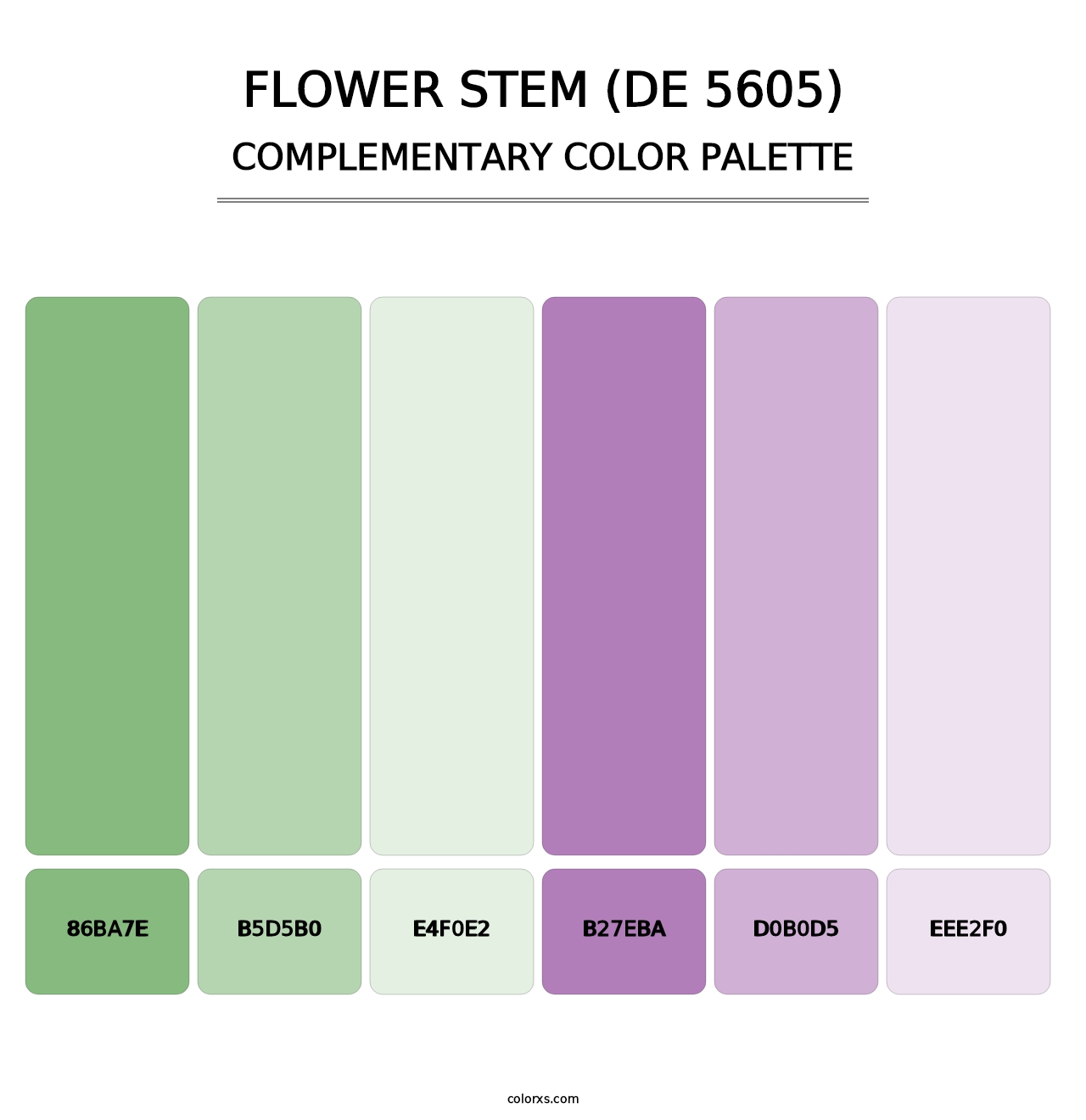 Flower Stem (DE 5605) - Complementary Color Palette