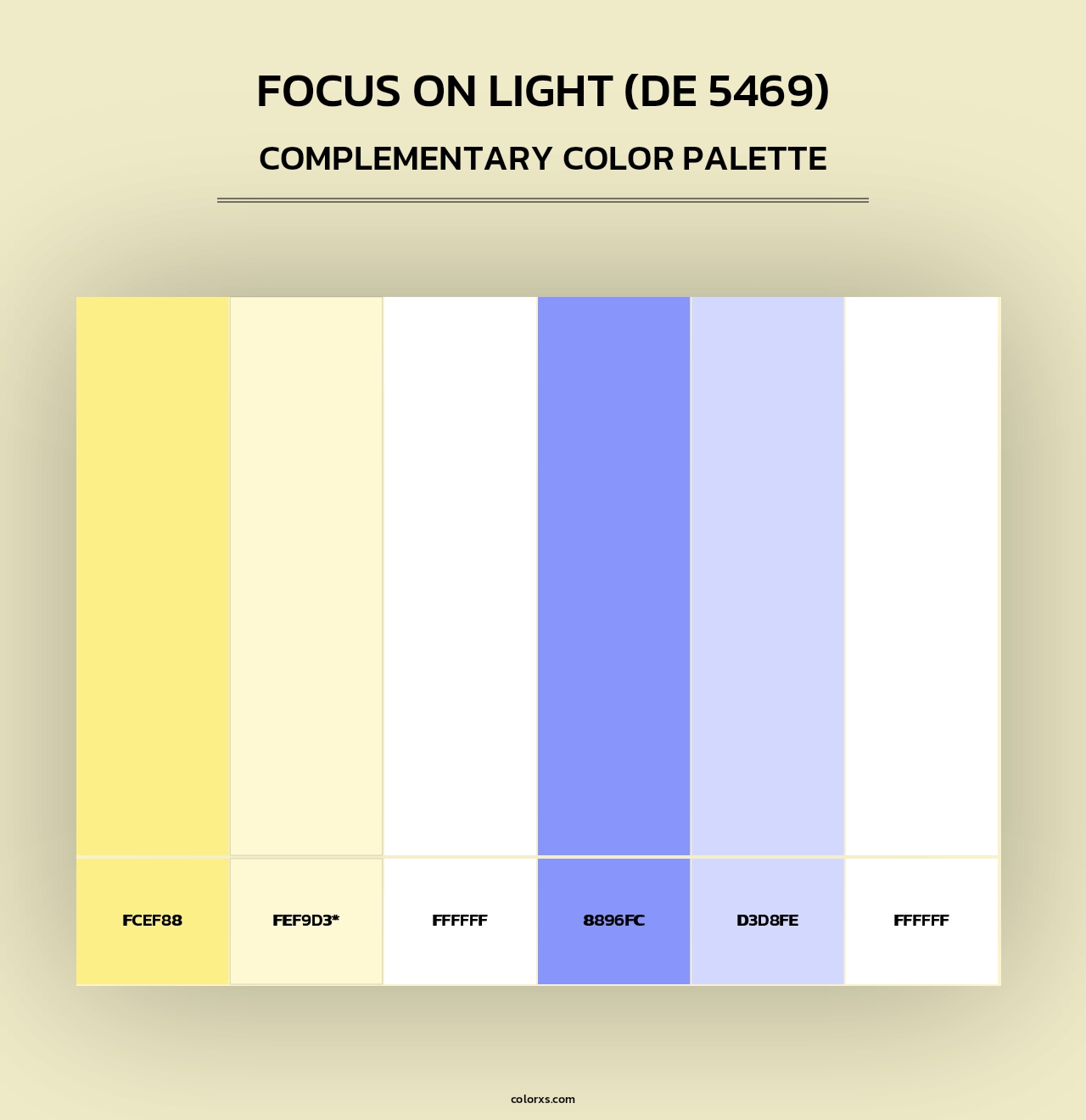 Focus on Light (DE 5469) - Complementary Color Palette