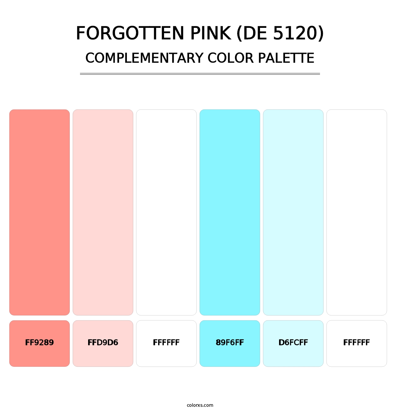 Forgotten Pink (DE 5120) - Complementary Color Palette