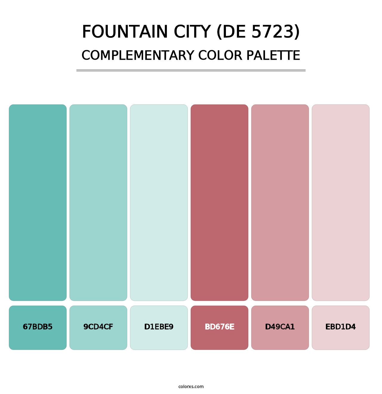 Fountain City (DE 5723) - Complementary Color Palette