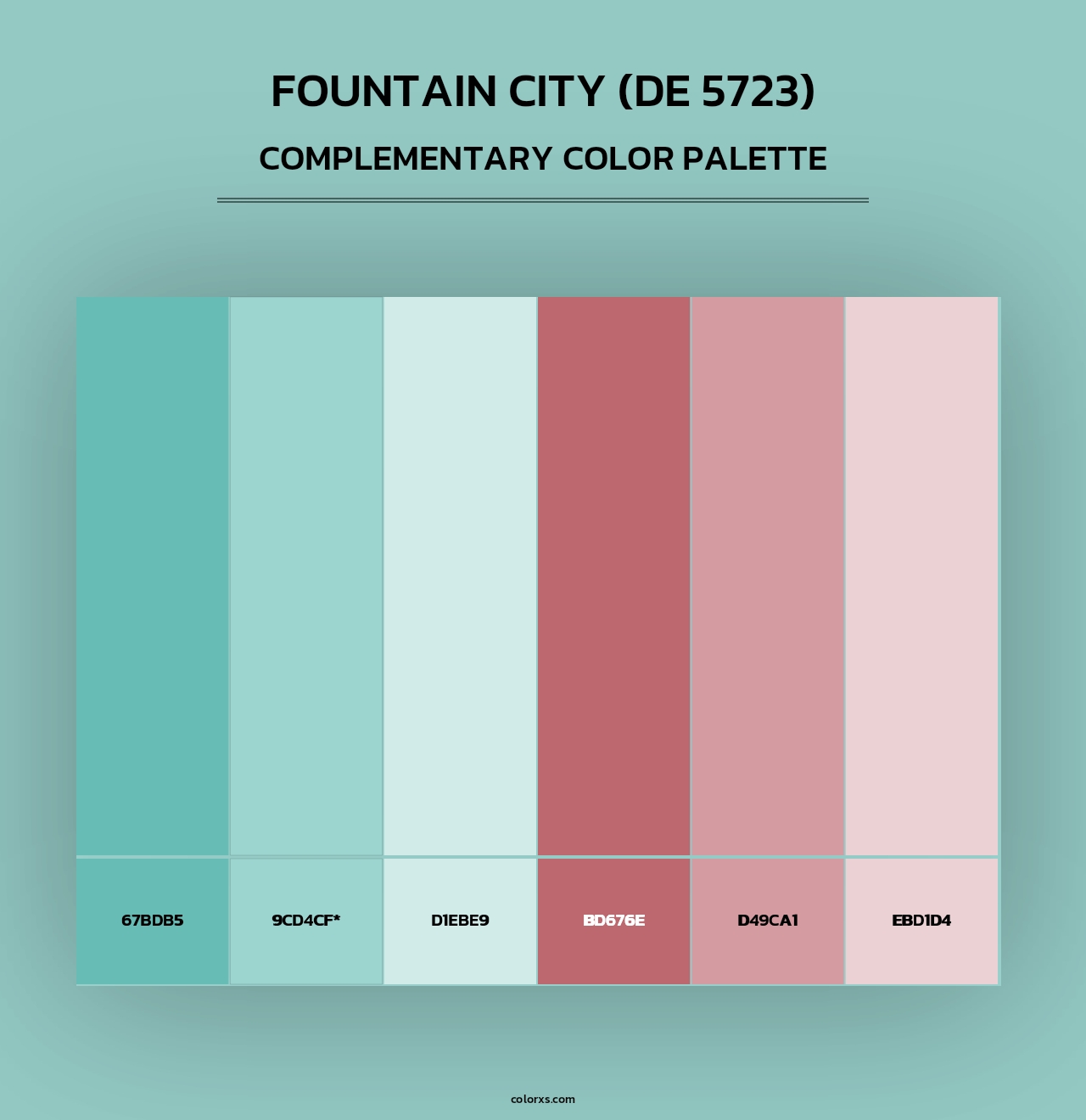 Fountain City (DE 5723) - Complementary Color Palette