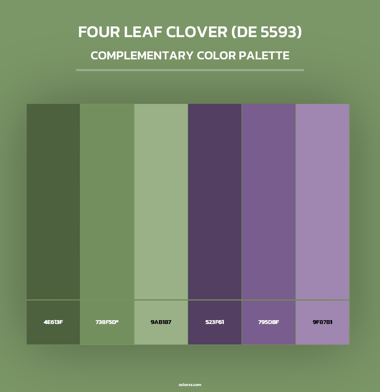Four Leaf Clover (DE 5593) - Complementary Color Palette