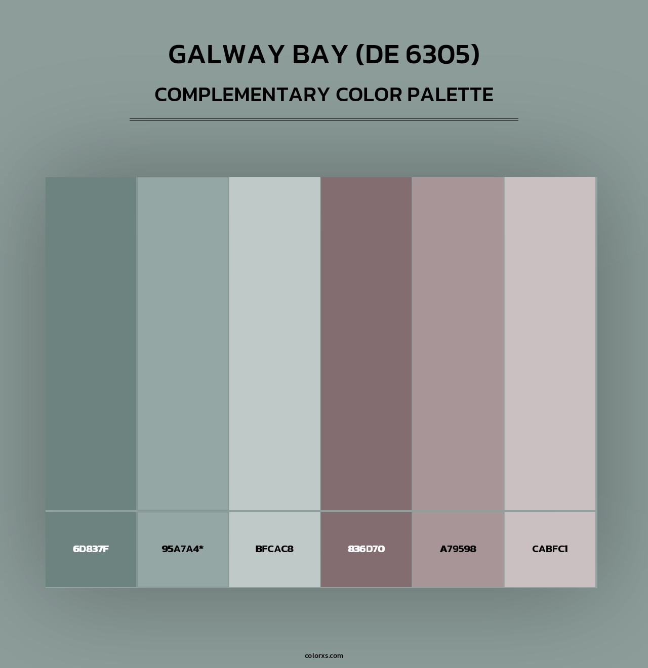 Galway Bay (DE 6305) - Complementary Color Palette