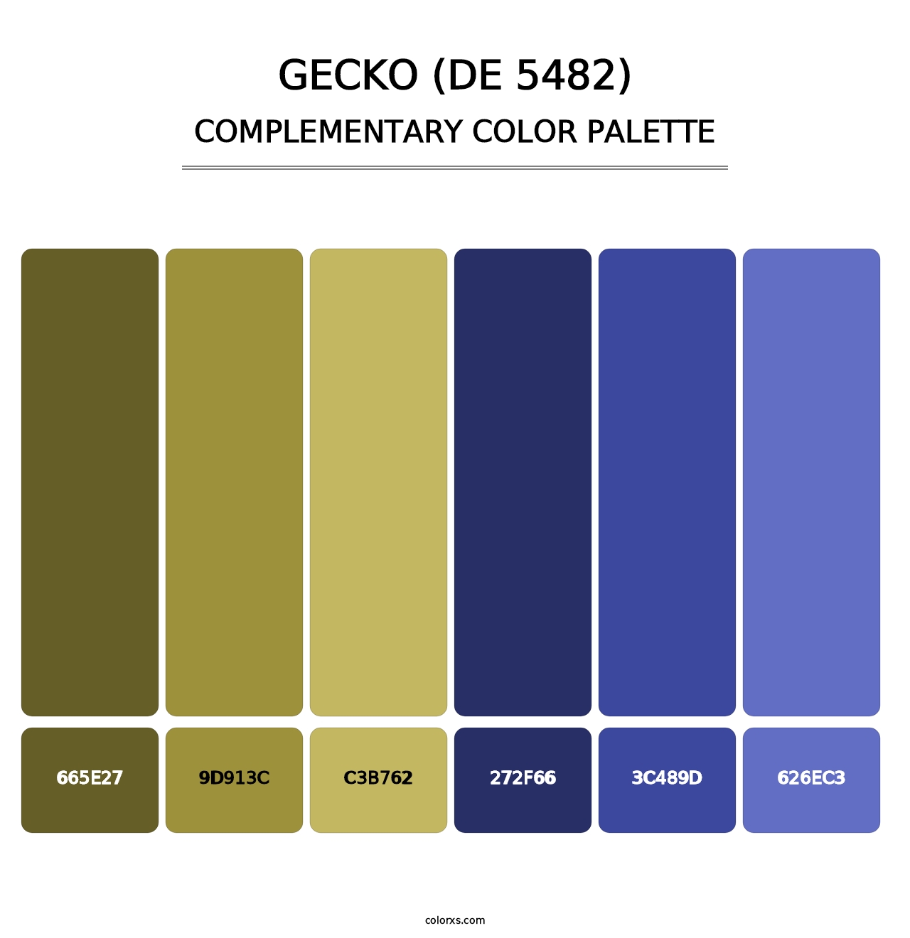 Gecko (DE 5482) - Complementary Color Palette