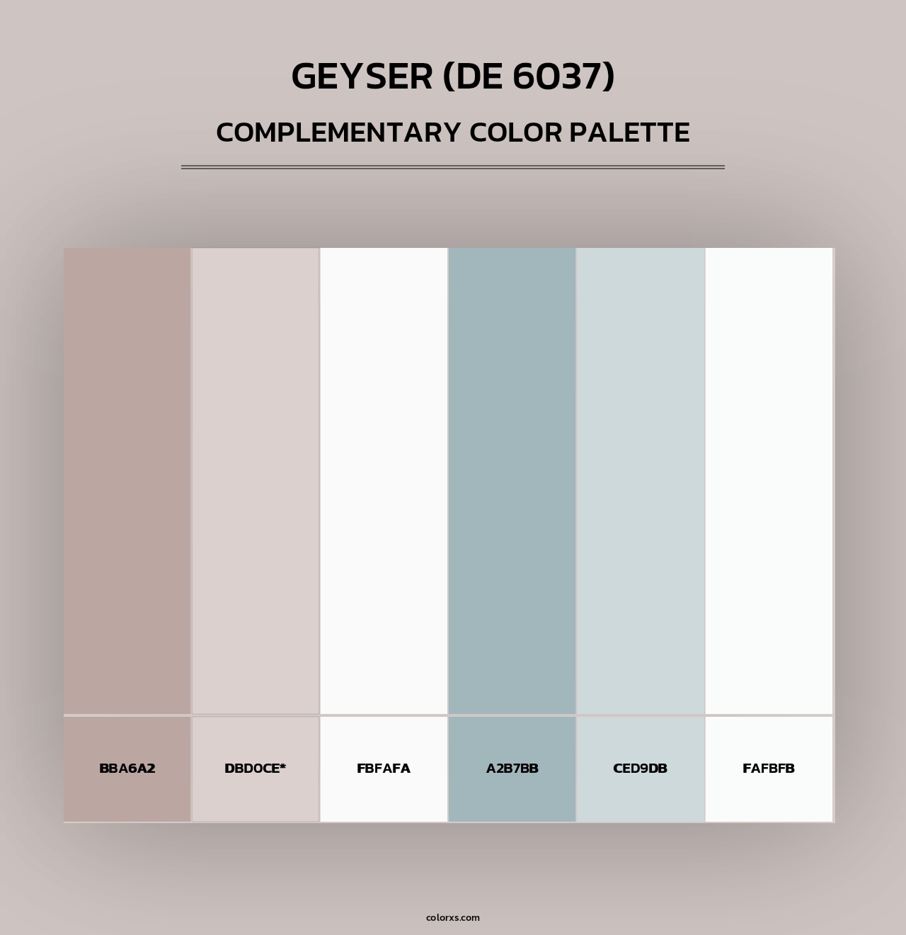 Geyser (DE 6037) - Complementary Color Palette