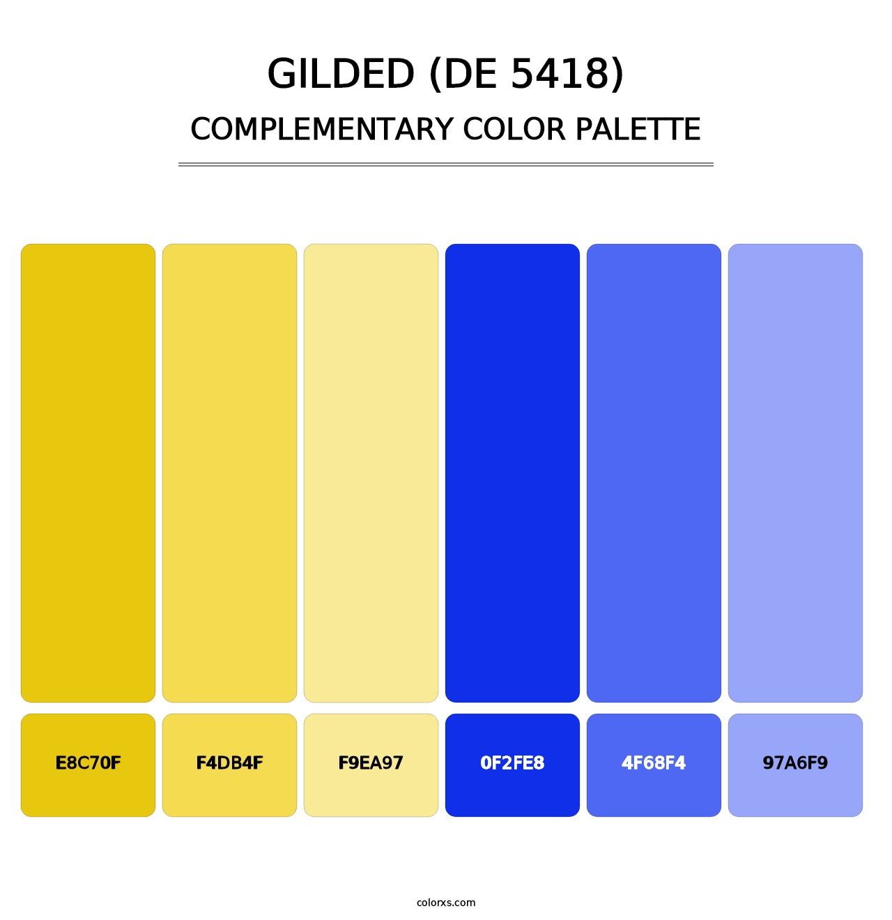Gilded (DE 5418) - Complementary Color Palette