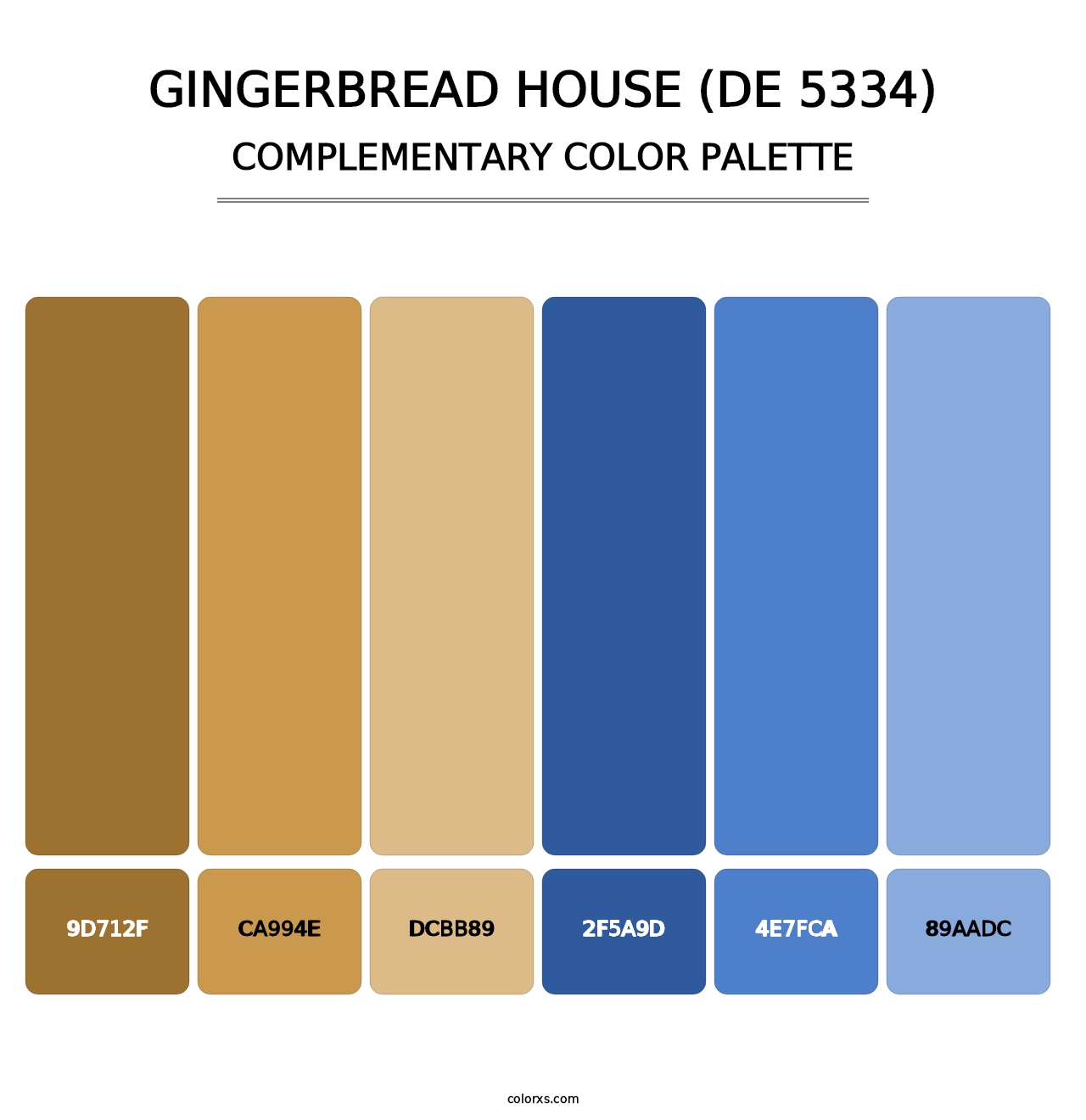 Gingerbread House (DE 5334) - Complementary Color Palette