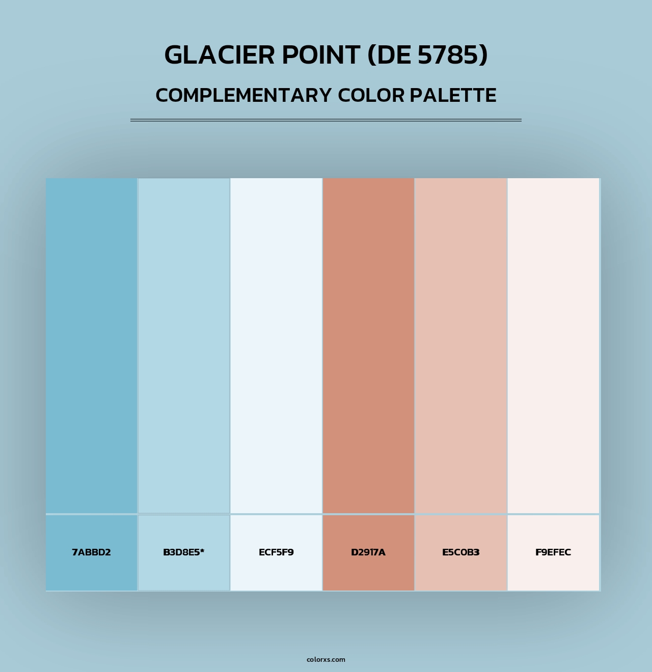 Glacier Point (DE 5785) - Complementary Color Palette