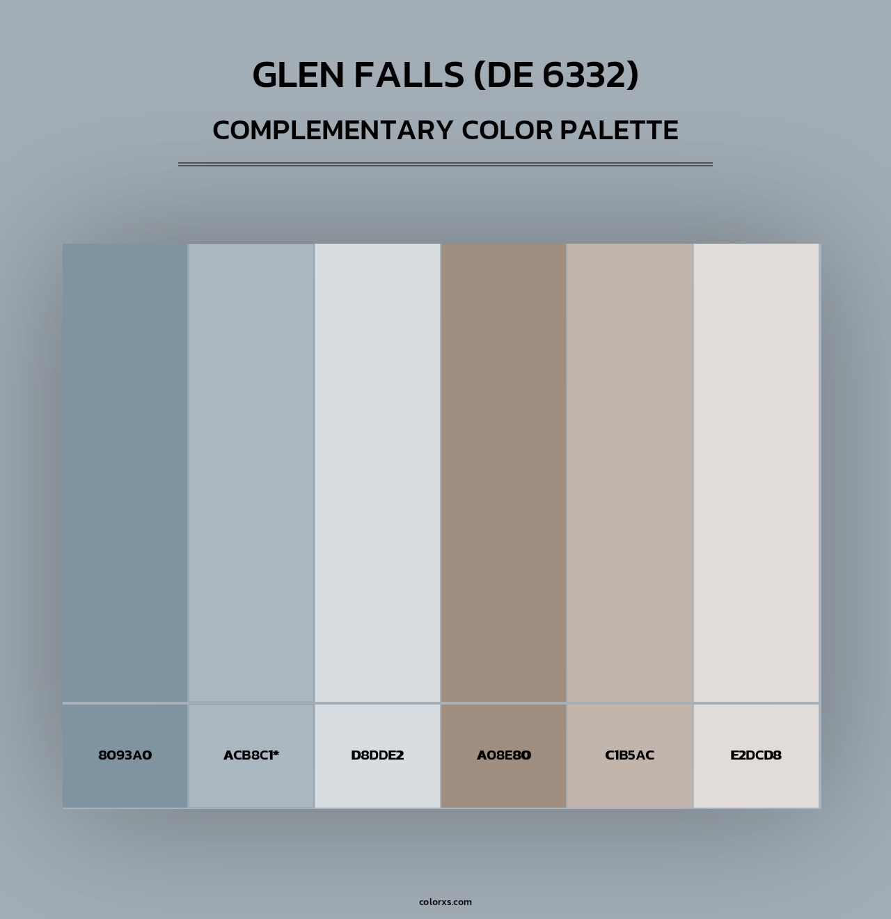 Glen Falls (DE 6332) - Complementary Color Palette