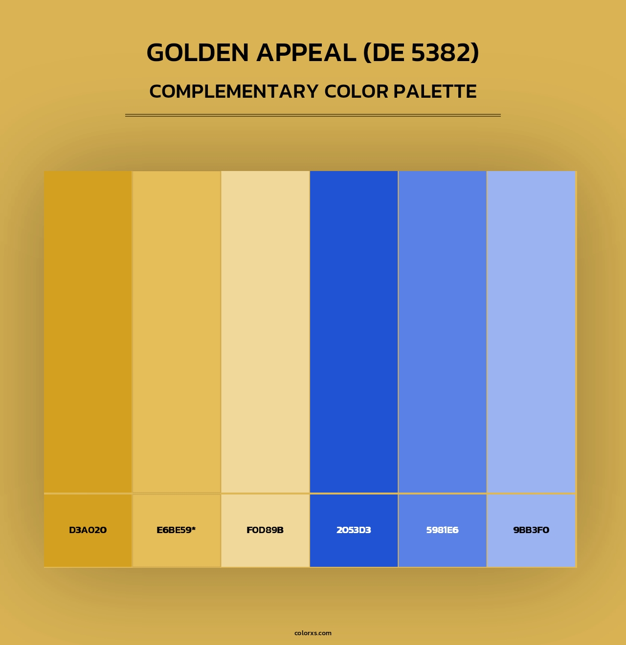 Golden Appeal (DE 5382) - Complementary Color Palette