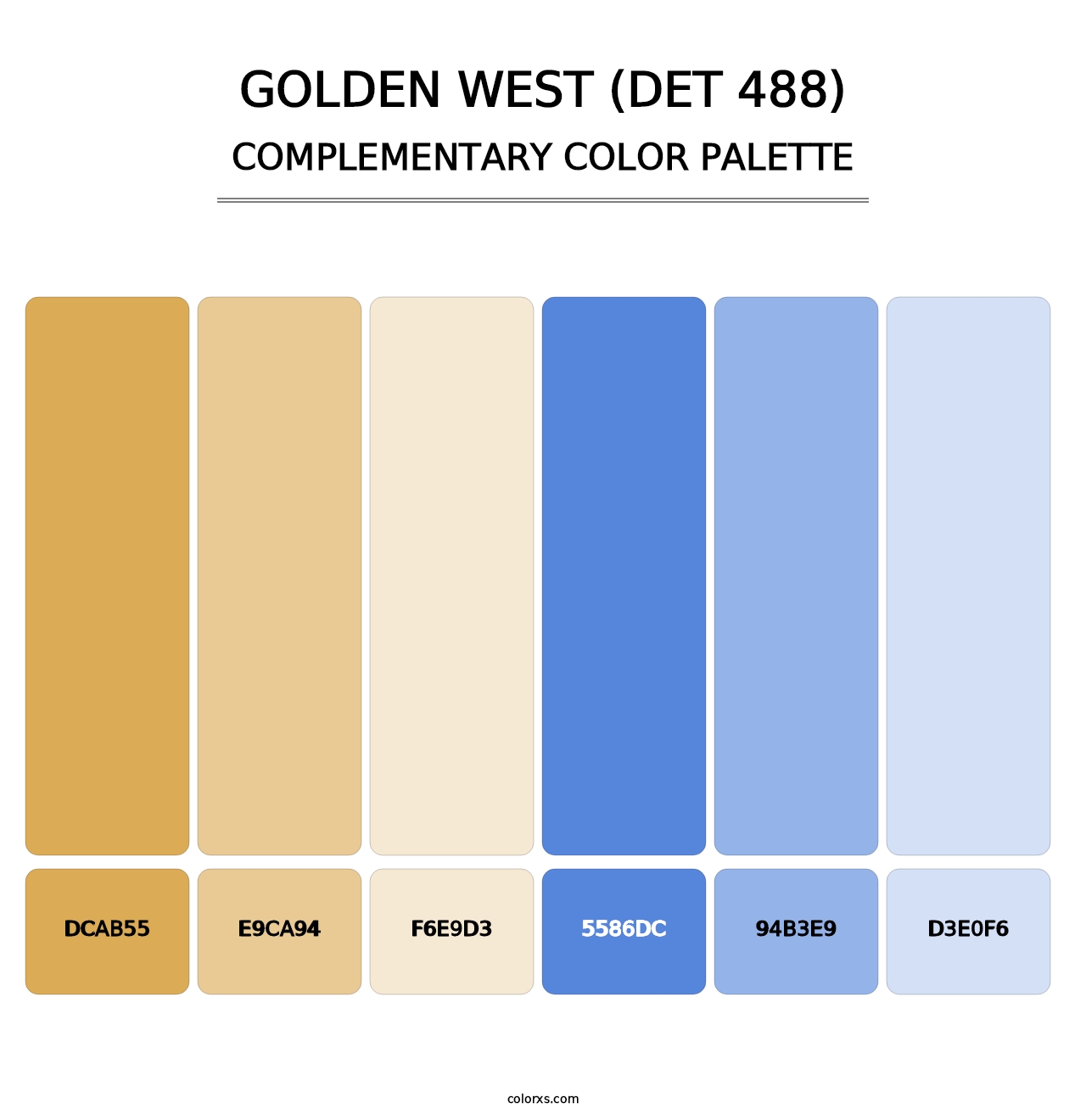 Golden West (DET 488) - Complementary Color Palette