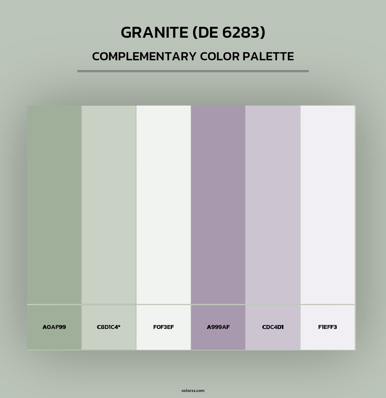 Granite (DE 6283) - Complementary Color Palette