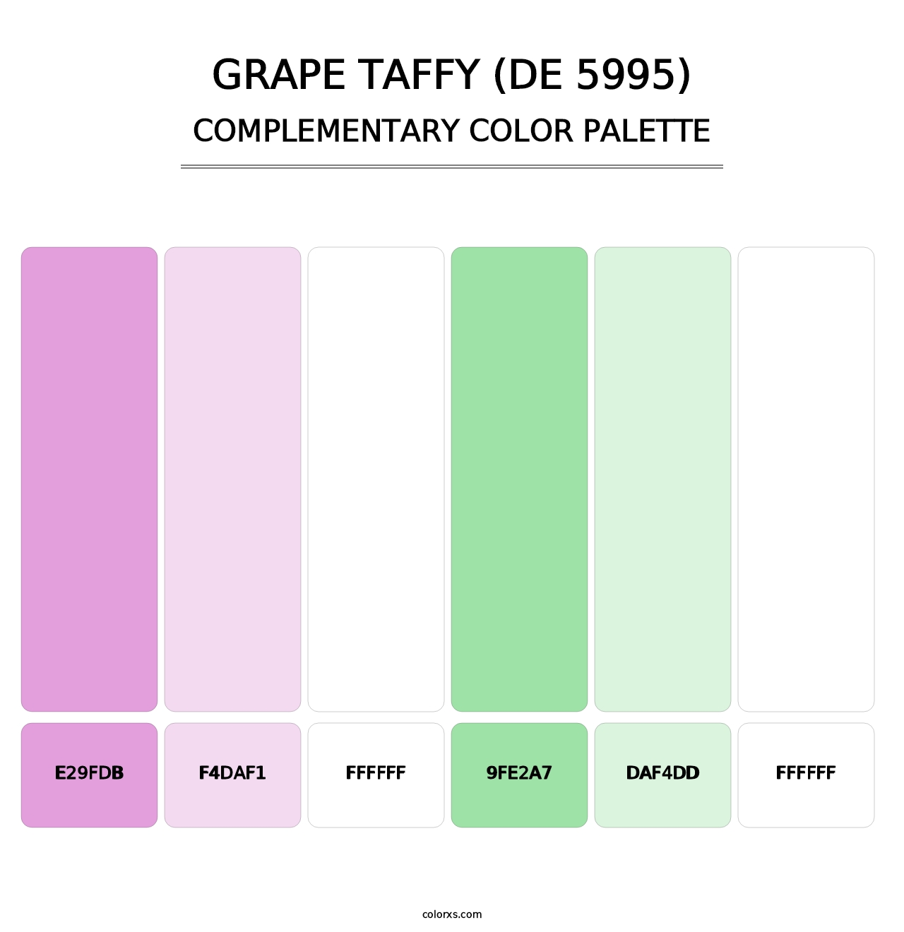 Grape Taffy (DE 5995) - Complementary Color Palette