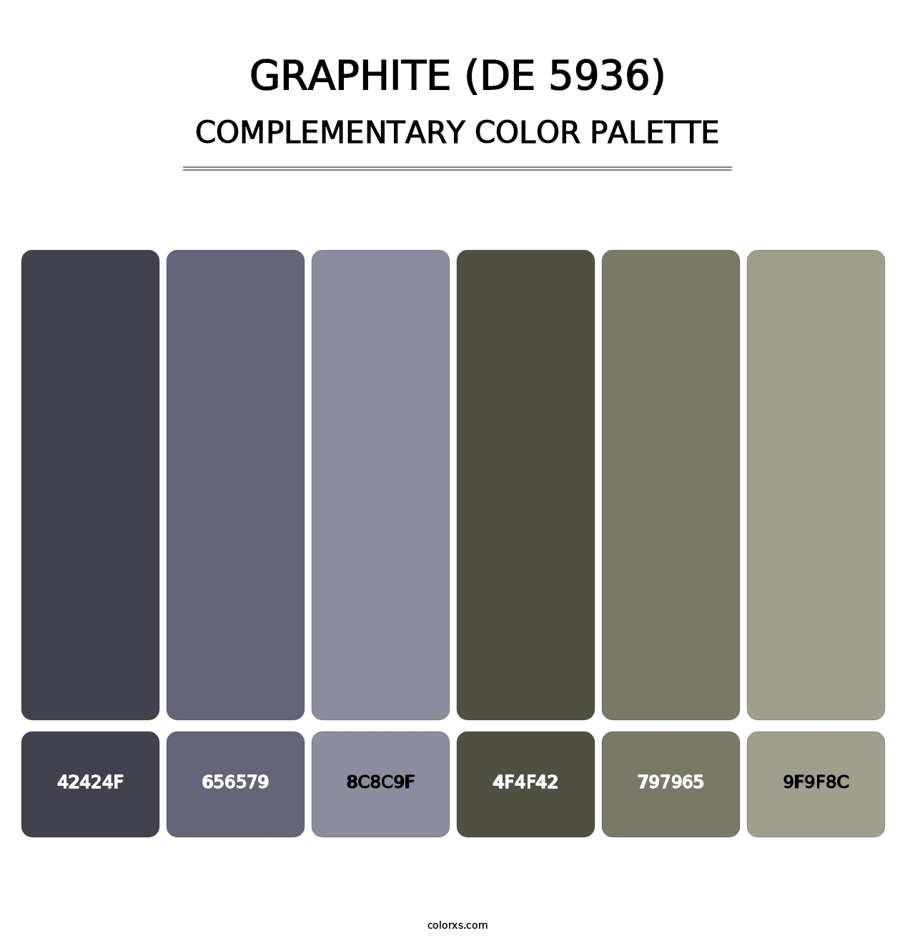 Graphite (DE 5936) - Complementary Color Palette