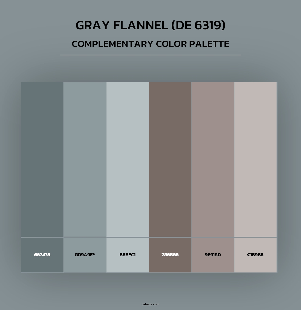 Gray Flannel (DE 6319) - Complementary Color Palette
