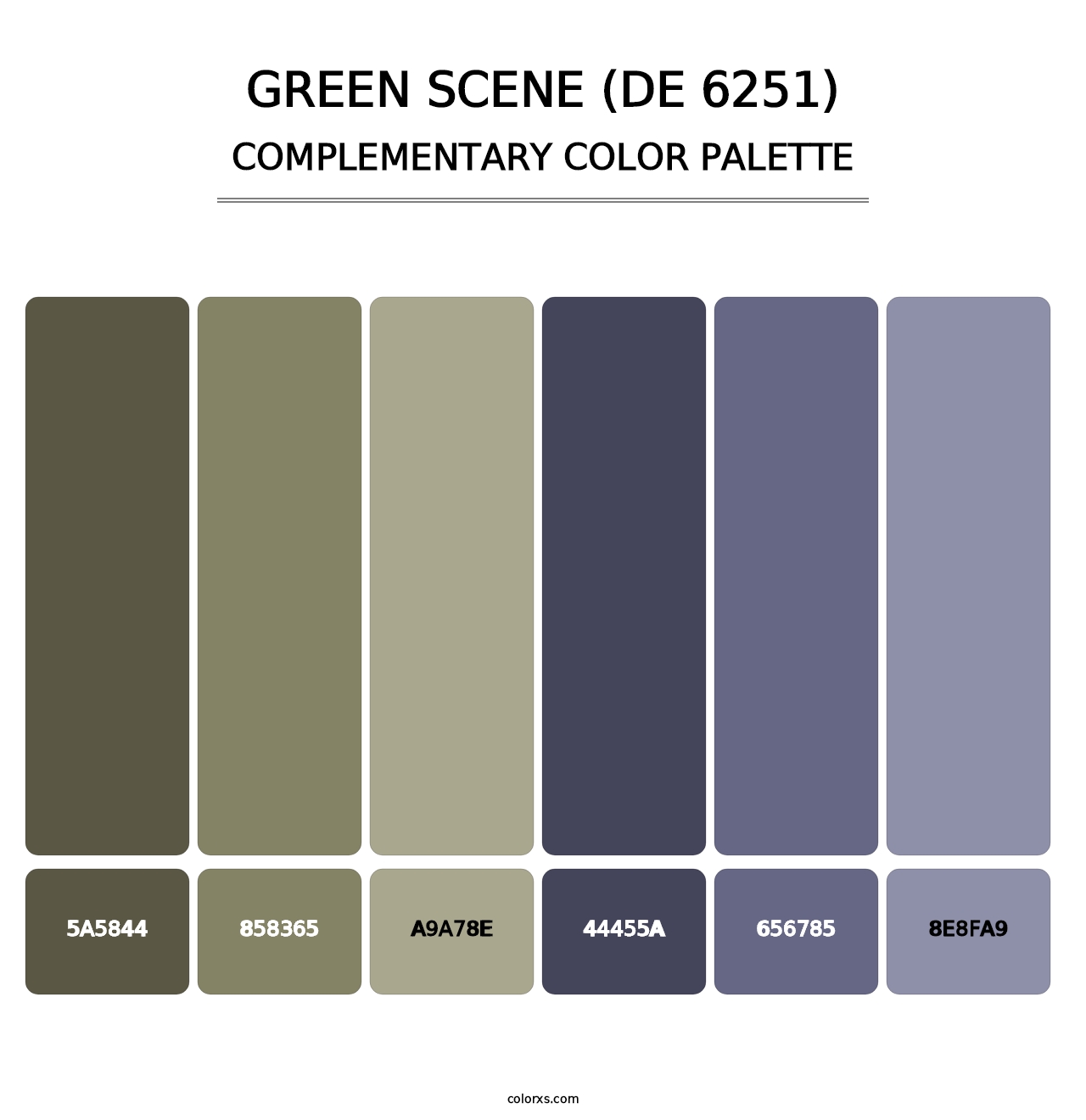 Green Scene (DE 6251) - Complementary Color Palette