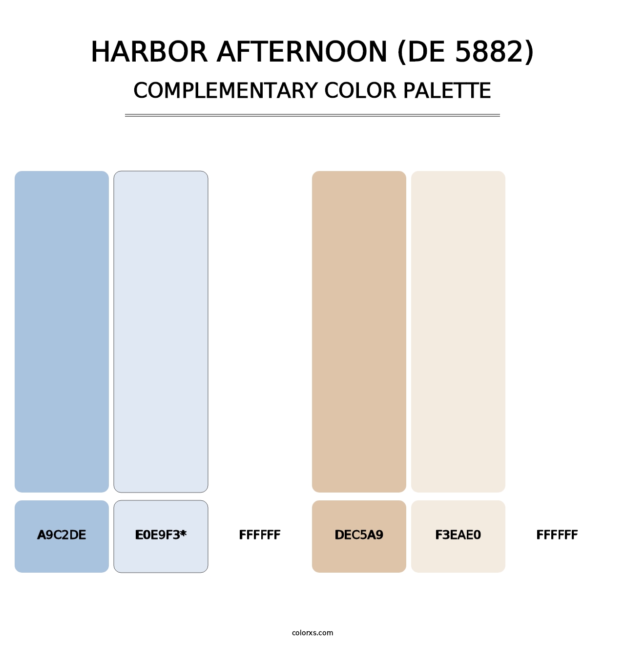 Harbor Afternoon (DE 5882) - Complementary Color Palette
