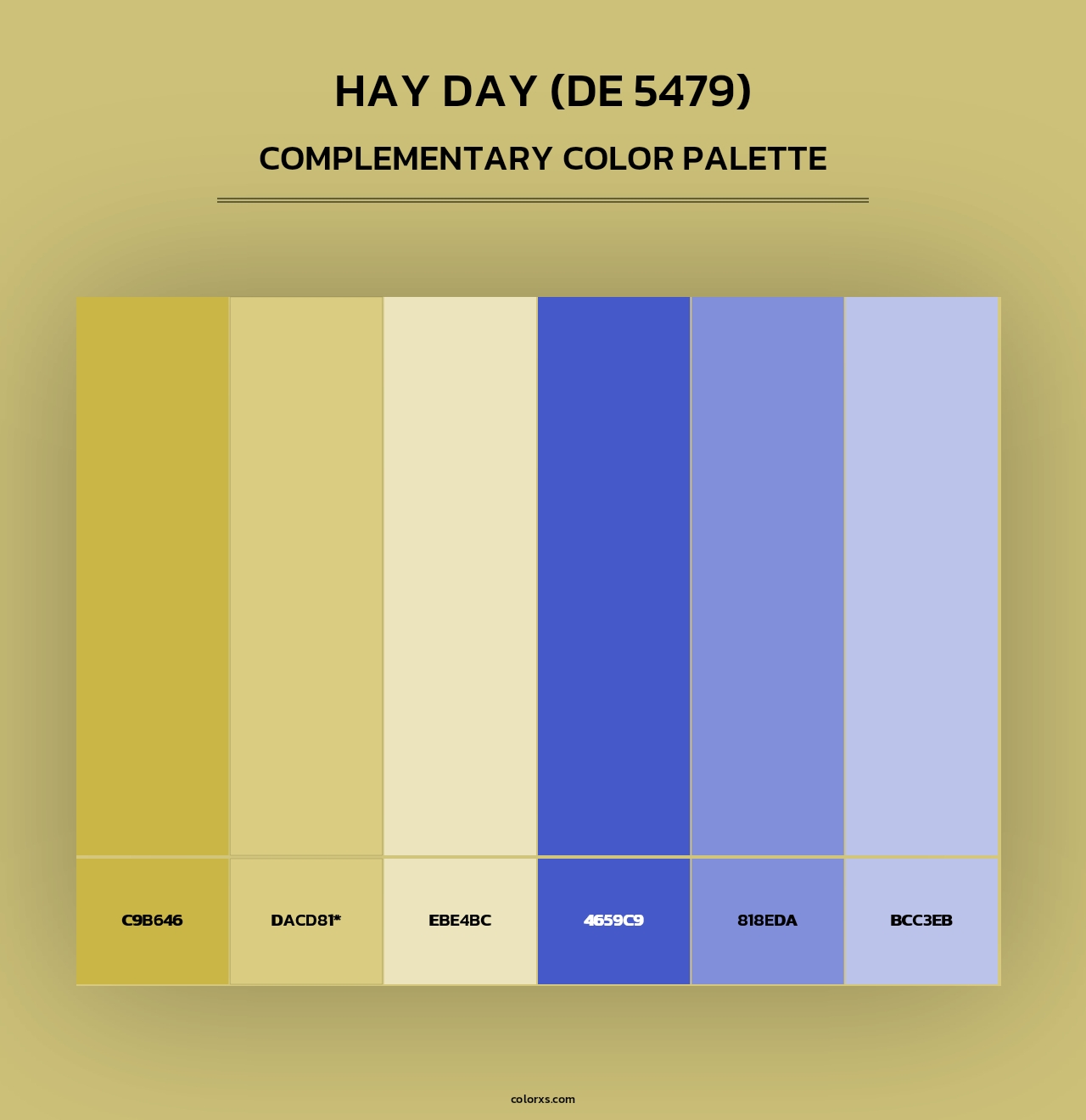 Hay Day (DE 5479) - Complementary Color Palette