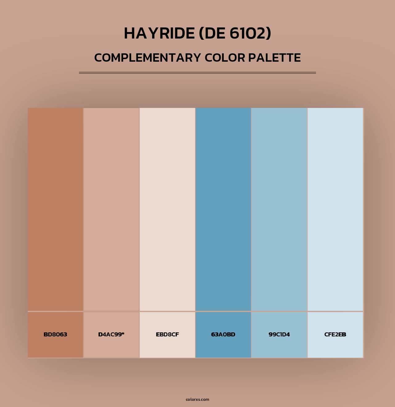 Hayride (DE 6102) - Complementary Color Palette