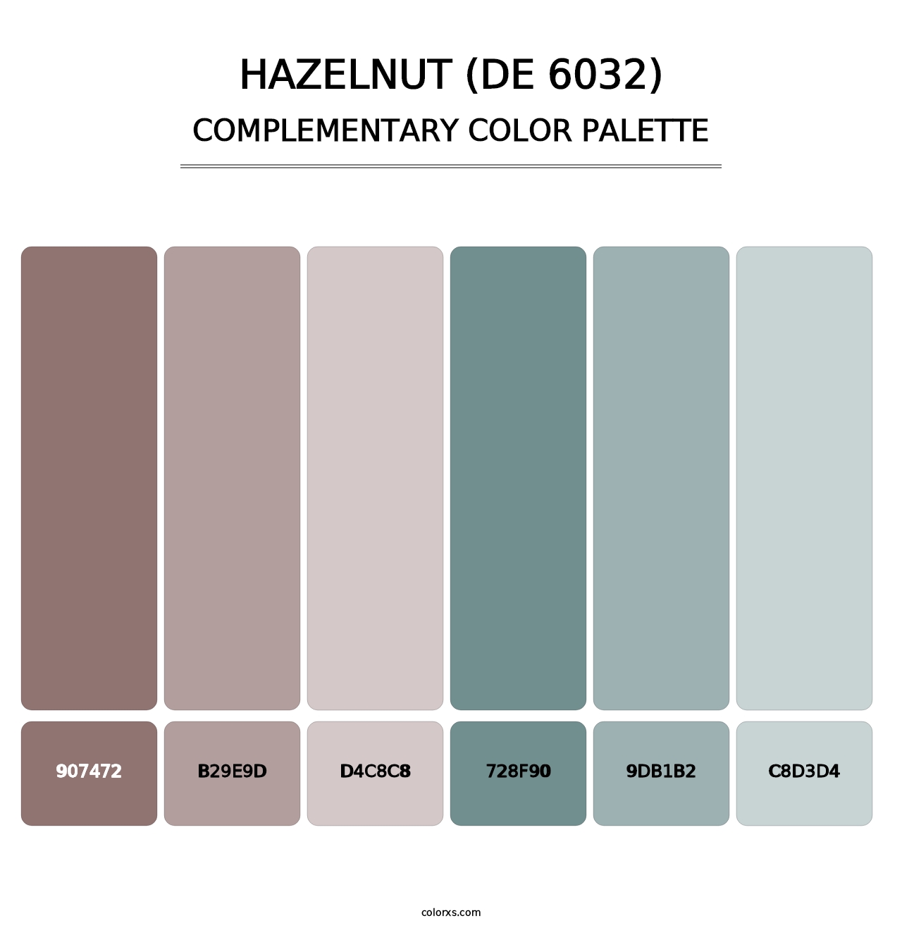 Hazelnut (DE 6032) - Complementary Color Palette