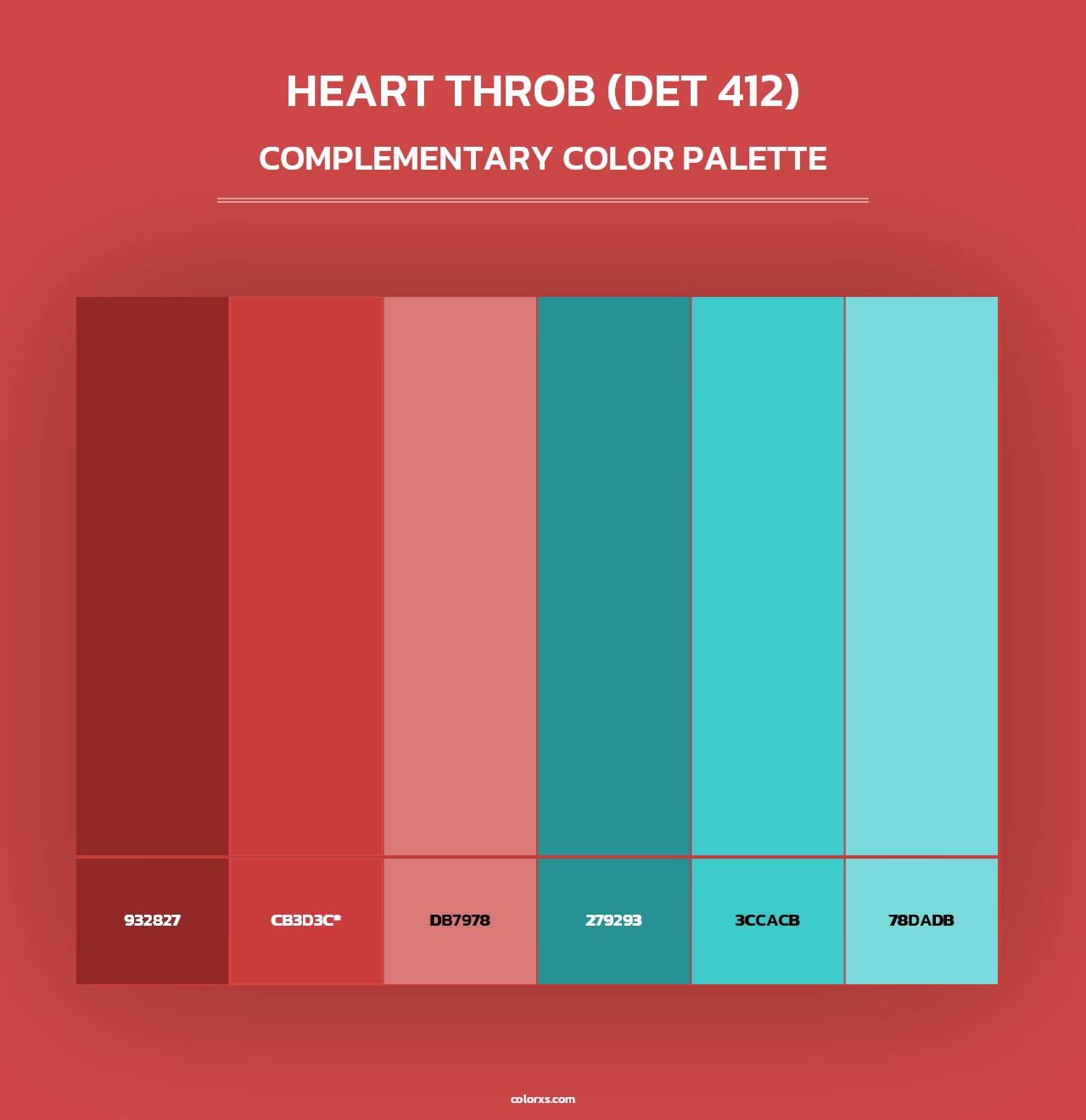 Heart Throb (DET 412) - Complementary Color Palette