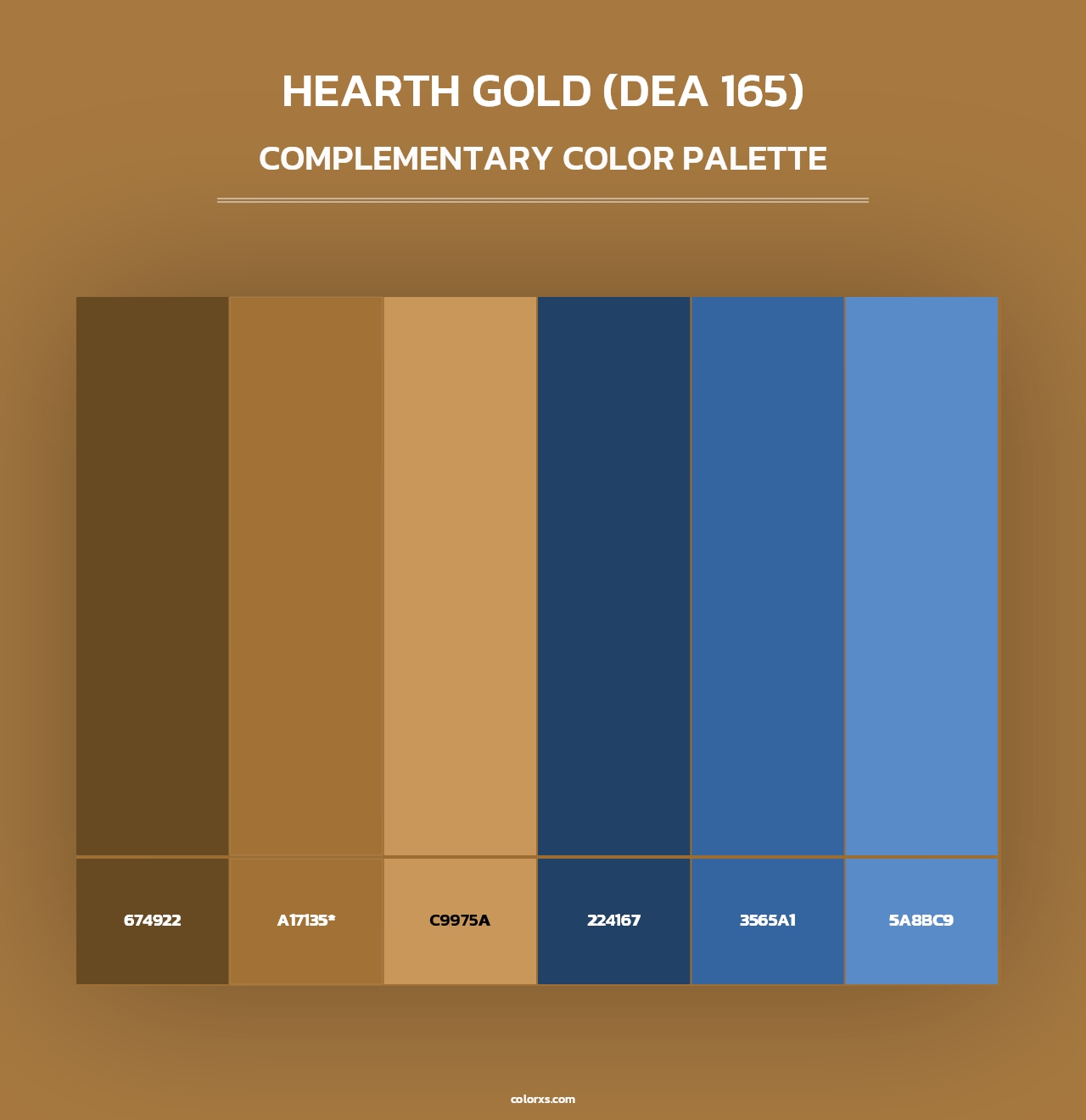 Hearth Gold (DEA 165) - Complementary Color Palette