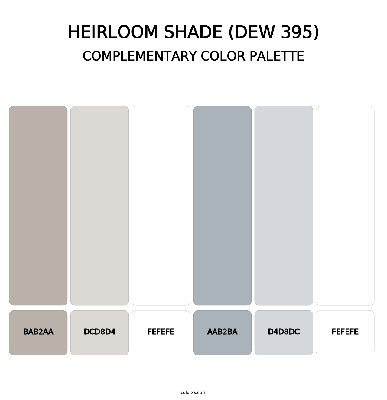 Heirloom Shade (DEW 395) - Complementary Color Palette