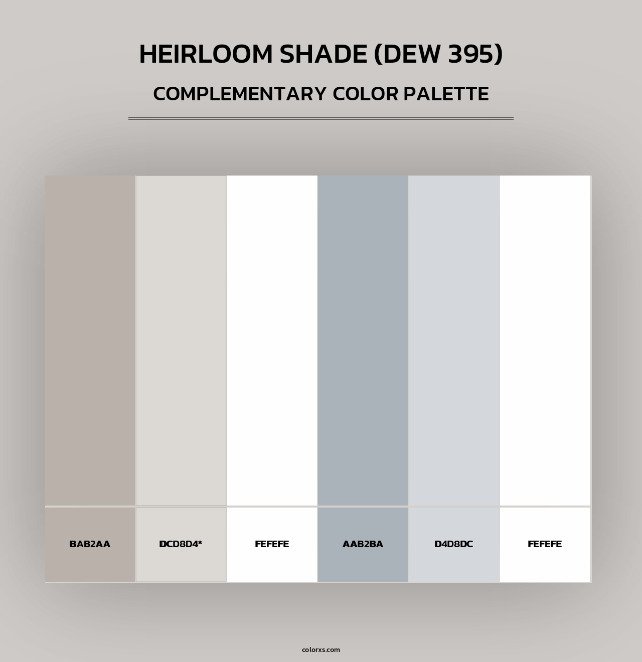 Heirloom Shade (DEW 395) - Complementary Color Palette