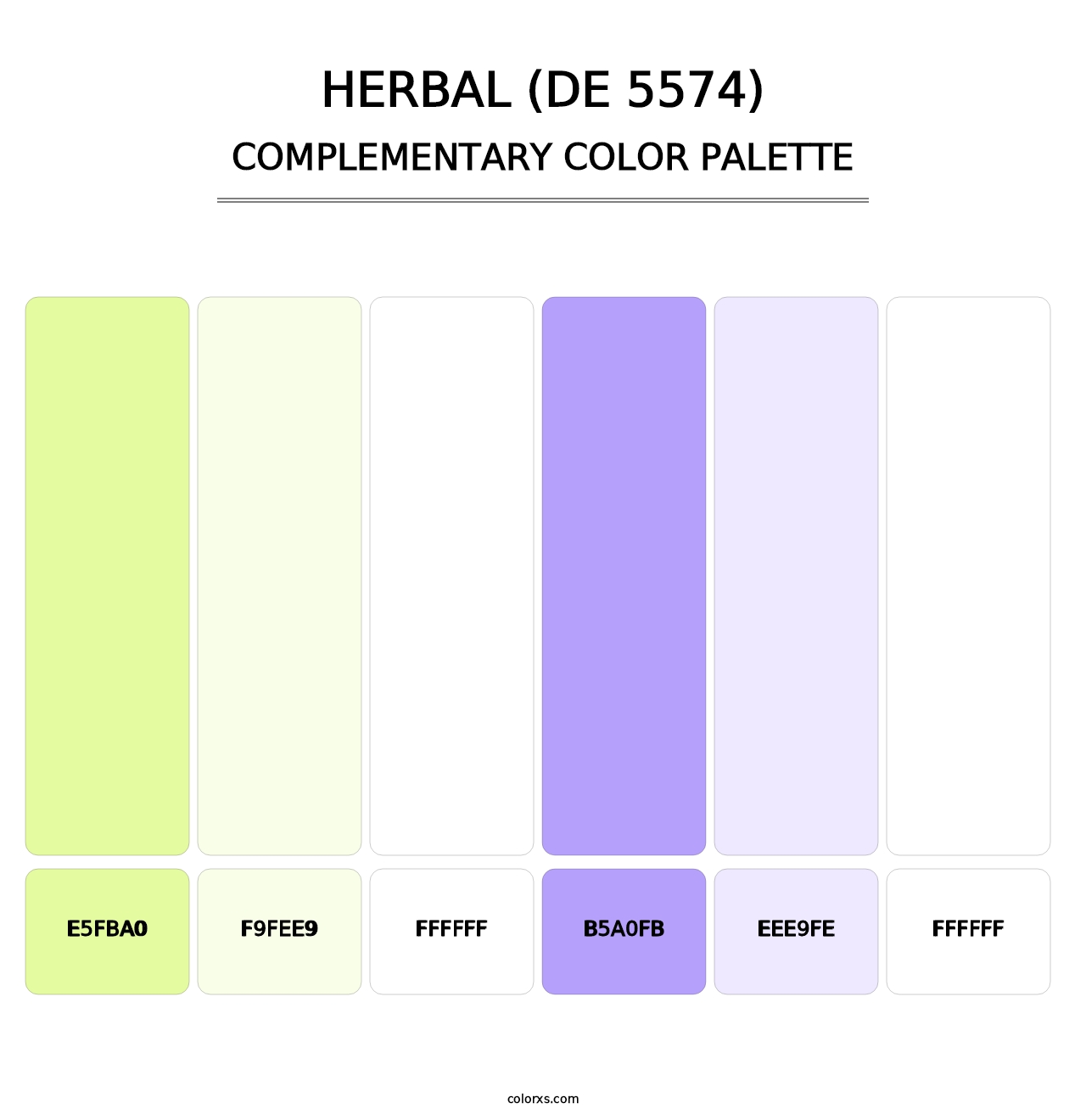 Herbal (DE 5574) - Complementary Color Palette